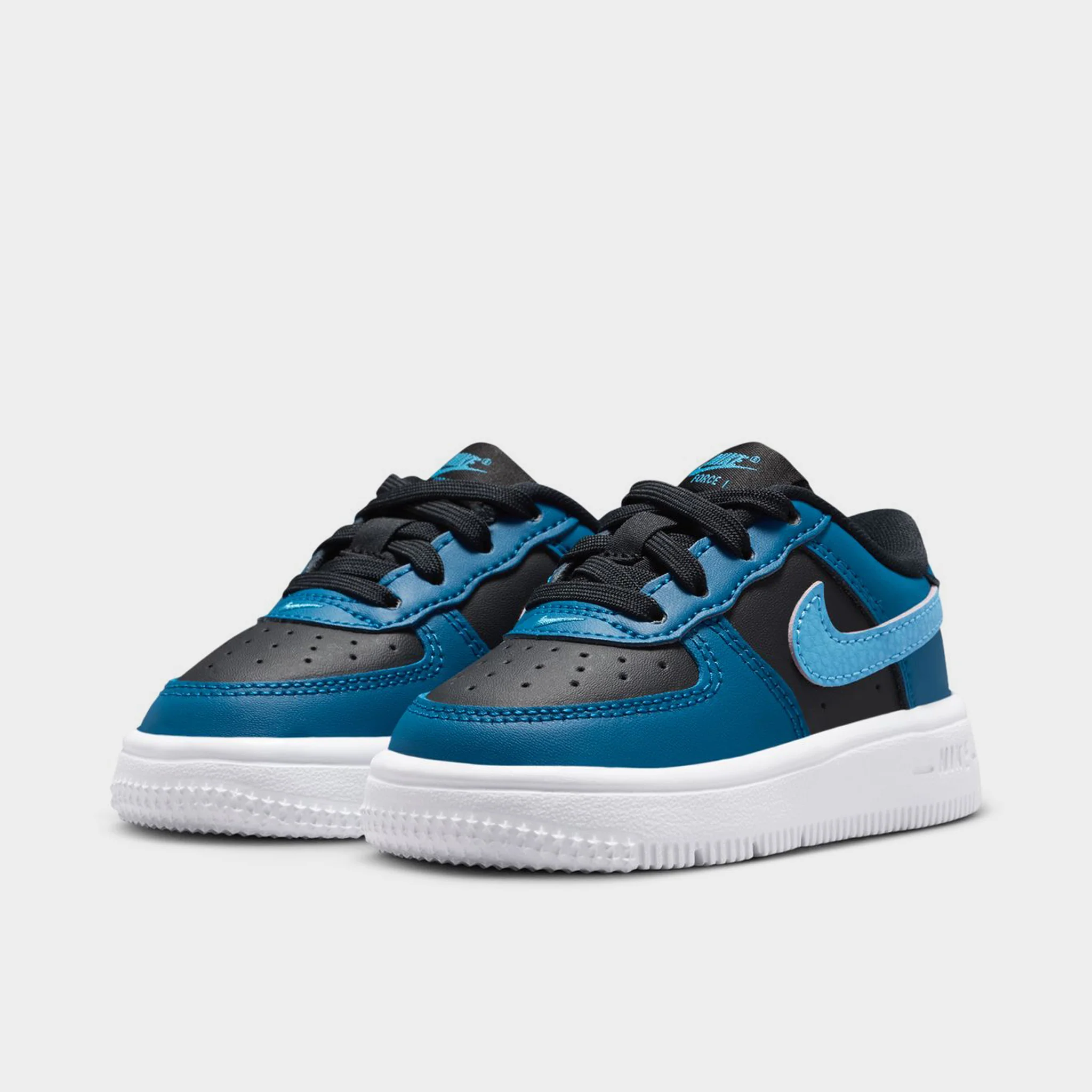 Nike Air Force 1 TD Black / Dutch Blue - Court Blue - Image 2