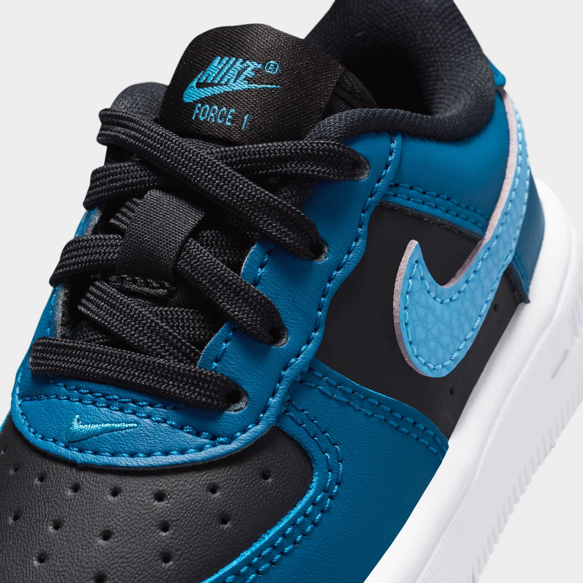 Nike Air Force 1 TD Black / Dutch Blue - Court Blue - Image 3