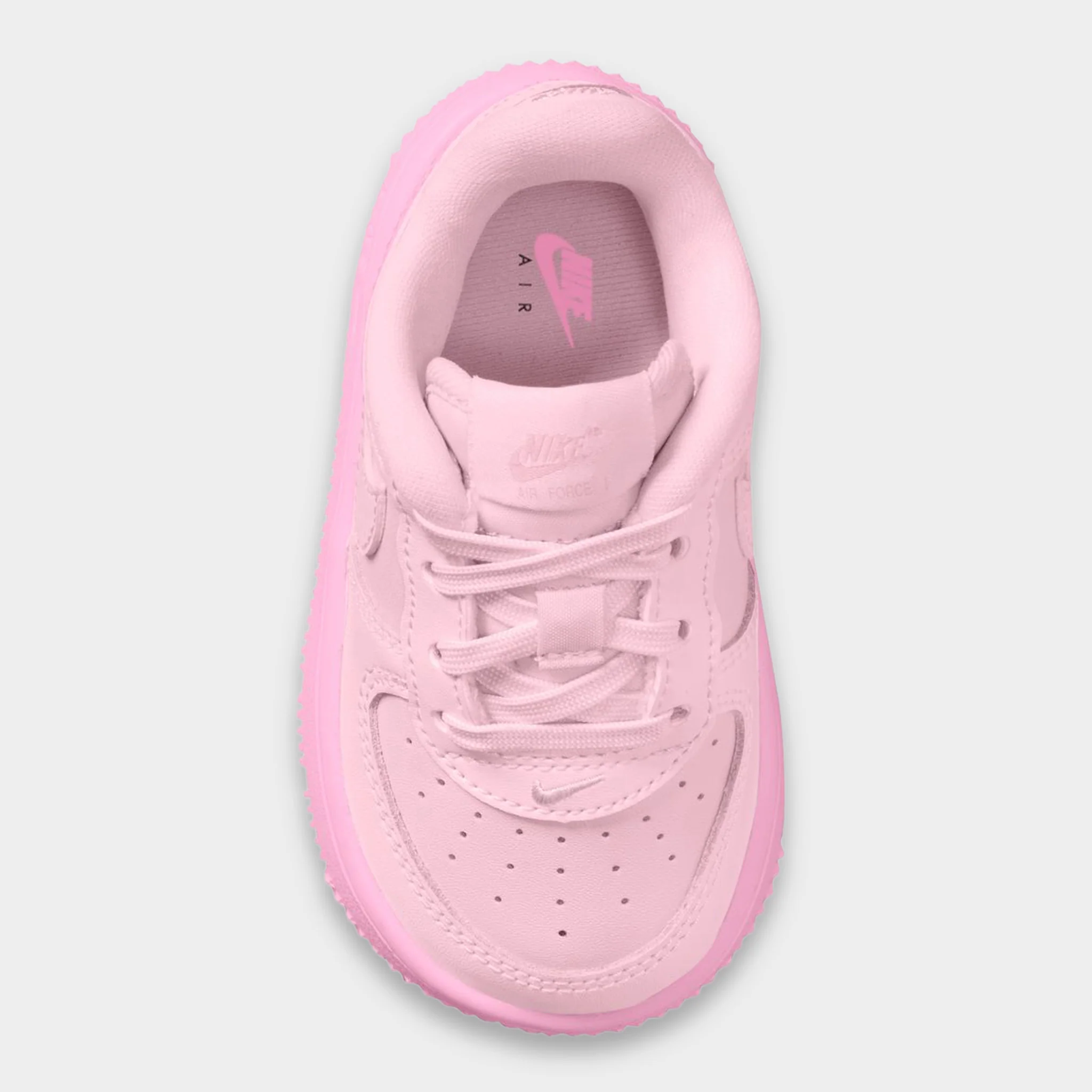 Nike Air Force 1 TD Pink Foam / Pink Foam - Pink Rise - Image 6