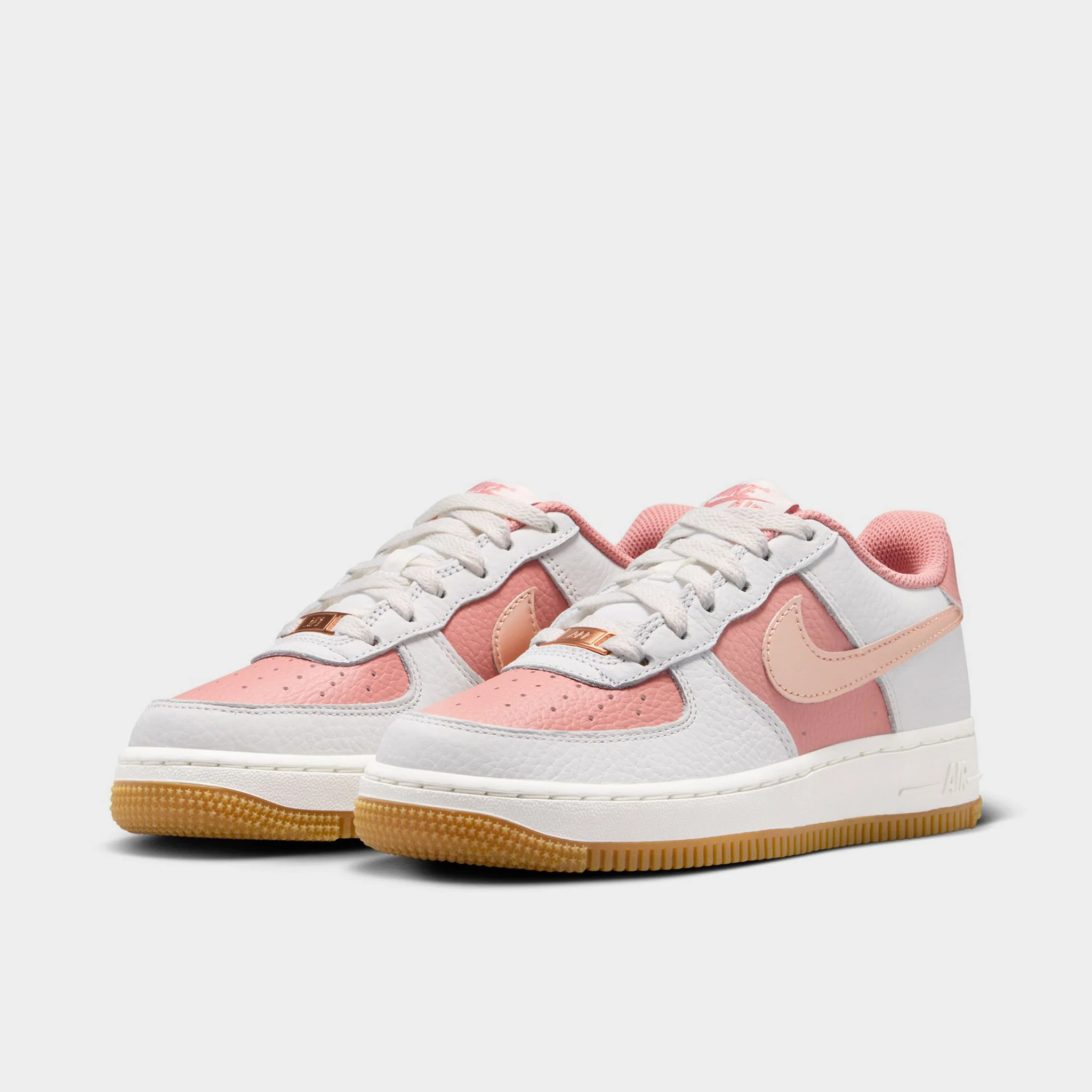 Nike Air Force 1 GS Rust Pink / Metallic Red Bronze - Arctic Punch - Image 2