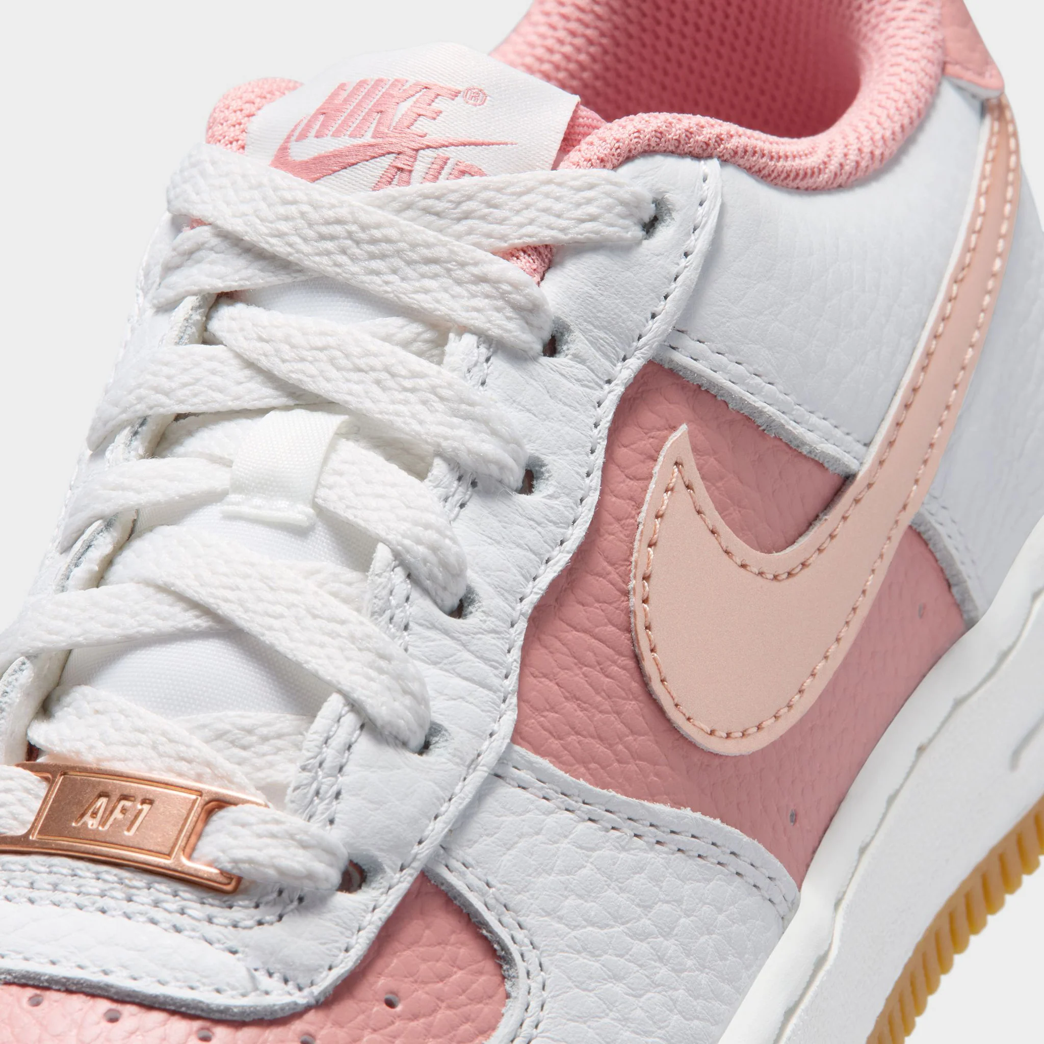 Nike Air Force 1 GS Rust Pink / Metallic Red Bronze - Arctic Punch - Image 3
