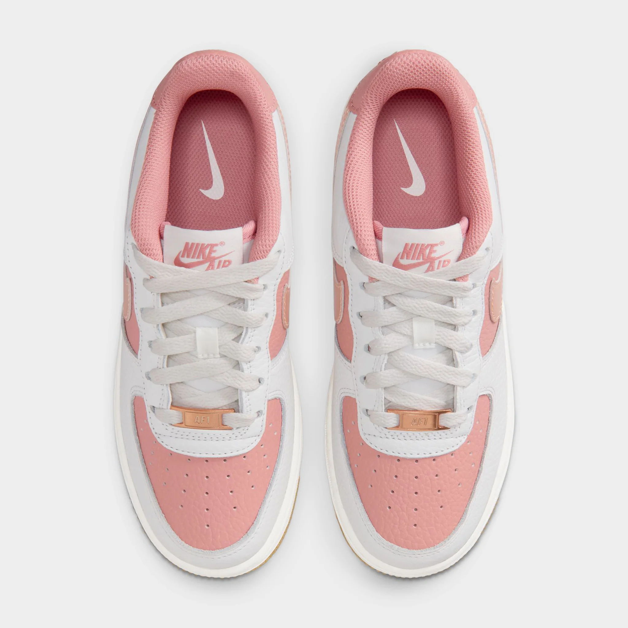 Nike Air Force 1 GS Rust Pink / Metallic Red Bronze - Arctic Punch - Image 6