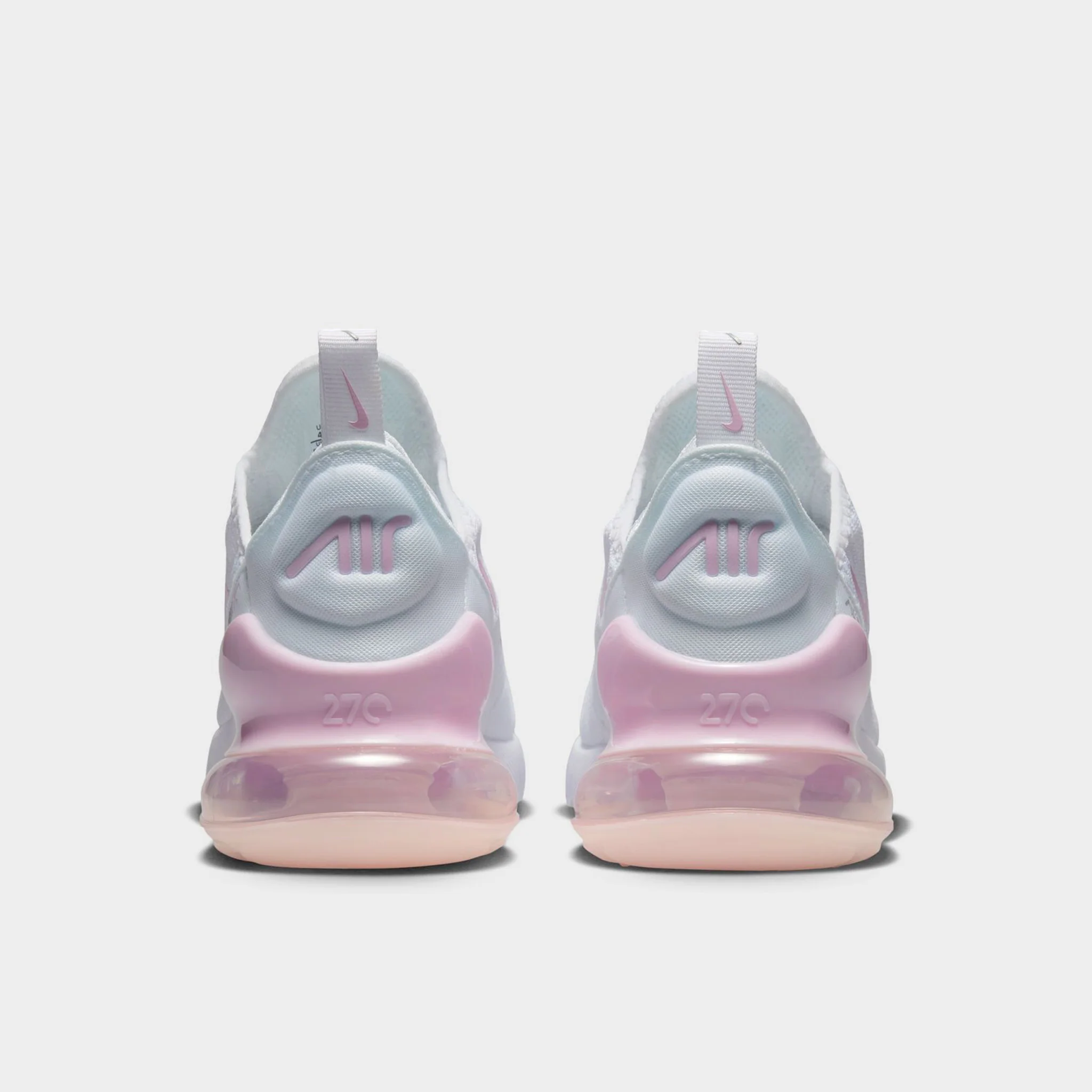 Nike Air Max 270 GS White / Pink Foam - Light Smoke Grey - Image 4