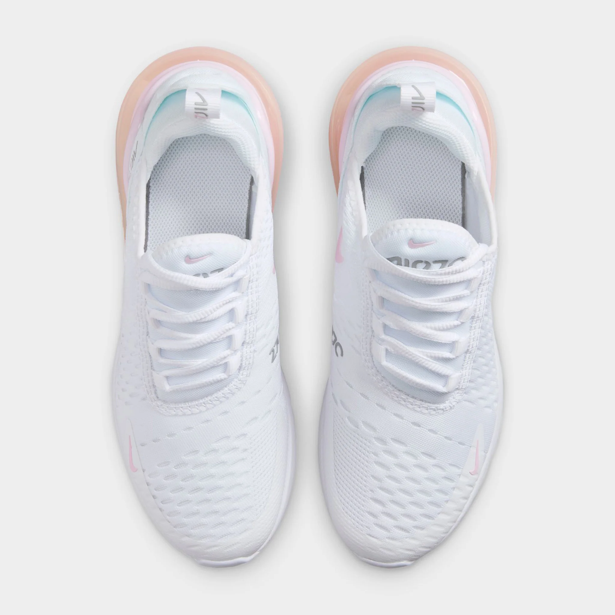 Nike Air Max 270 GS White / Pink Foam - Light Smoke Grey - Image 5