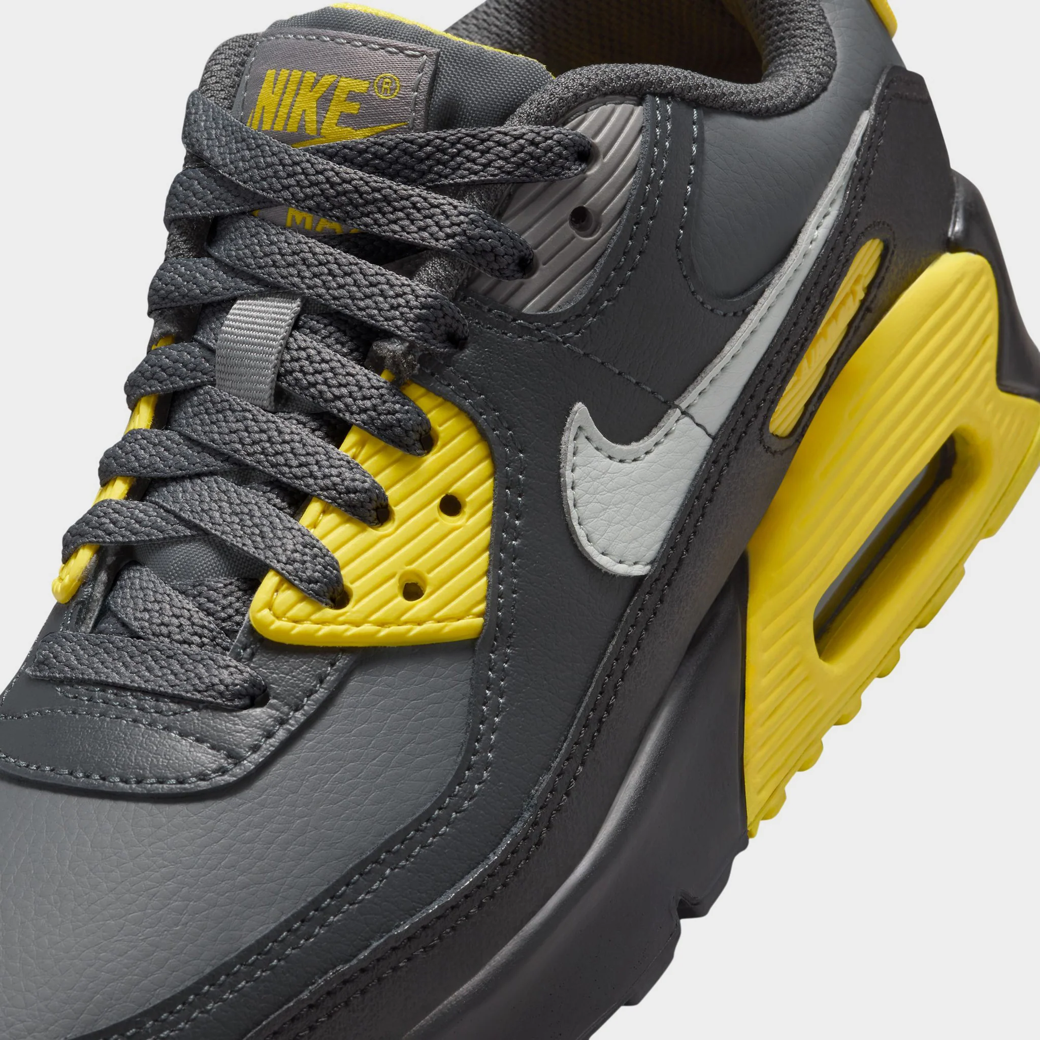 Nike Air Max 90 GS Lightening / Light Silver - Smoke Grey - Image 3