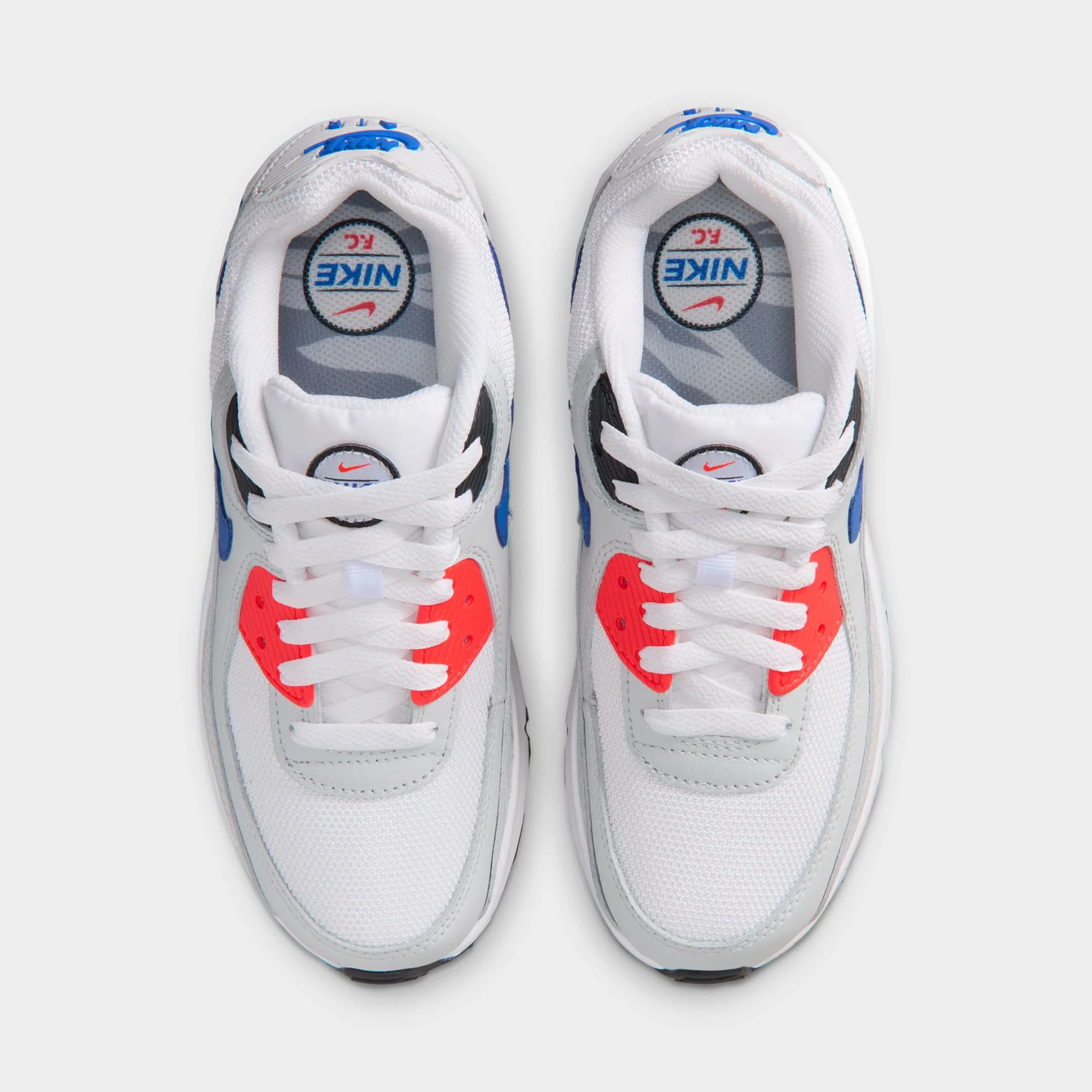Nike Air Max 90 GS White / Game Royal - Photon Dust - Image 5