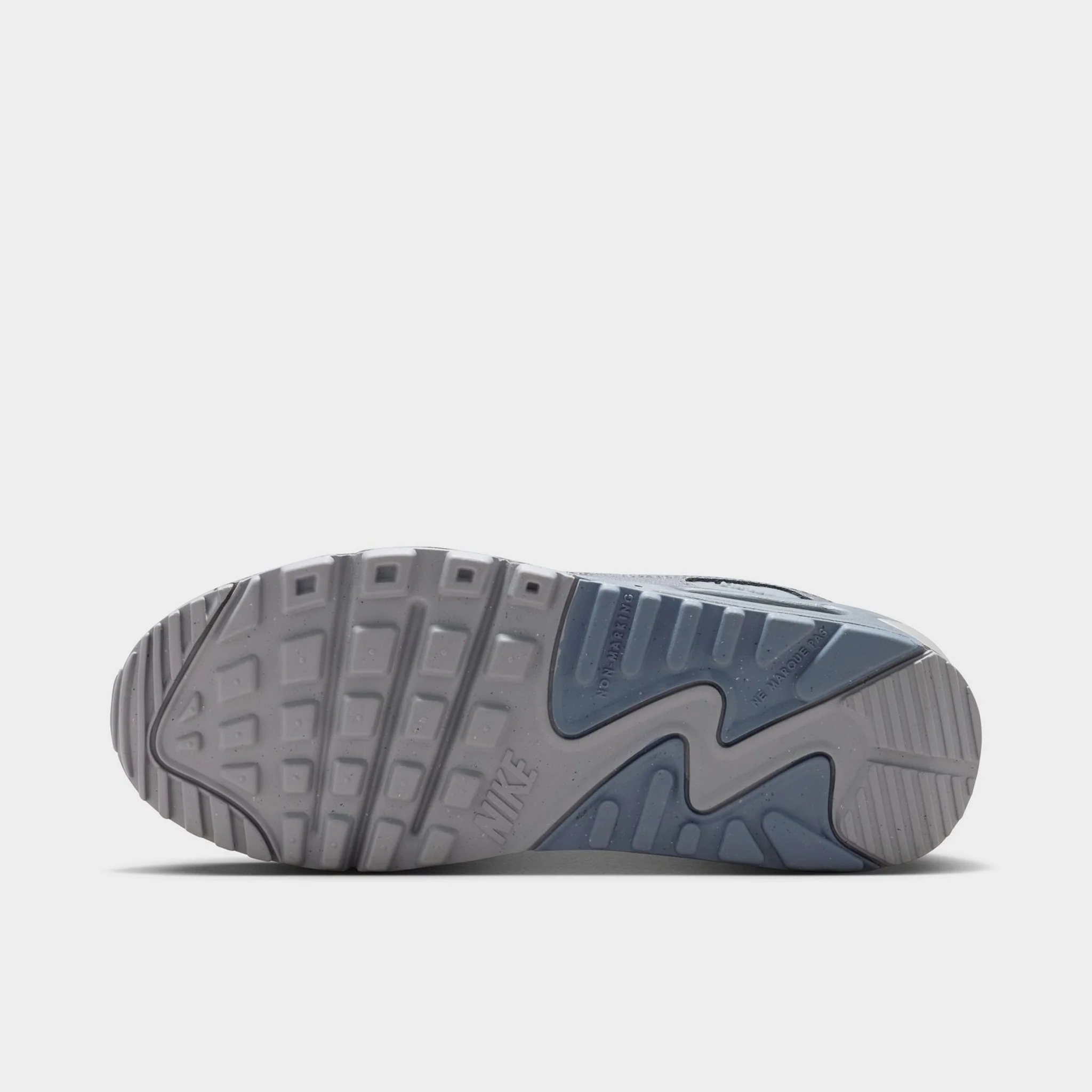 Nike Air Max 90 GS Wolf Grey / Armory Blue - Stealth - Image 6