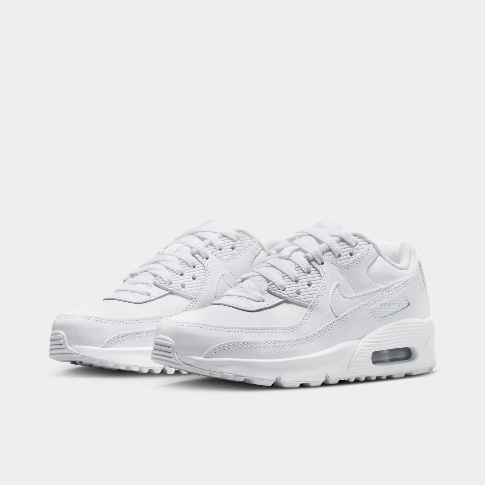 Nike Air Max 90 LTR GS White / White - Metallic Silver - Image 2