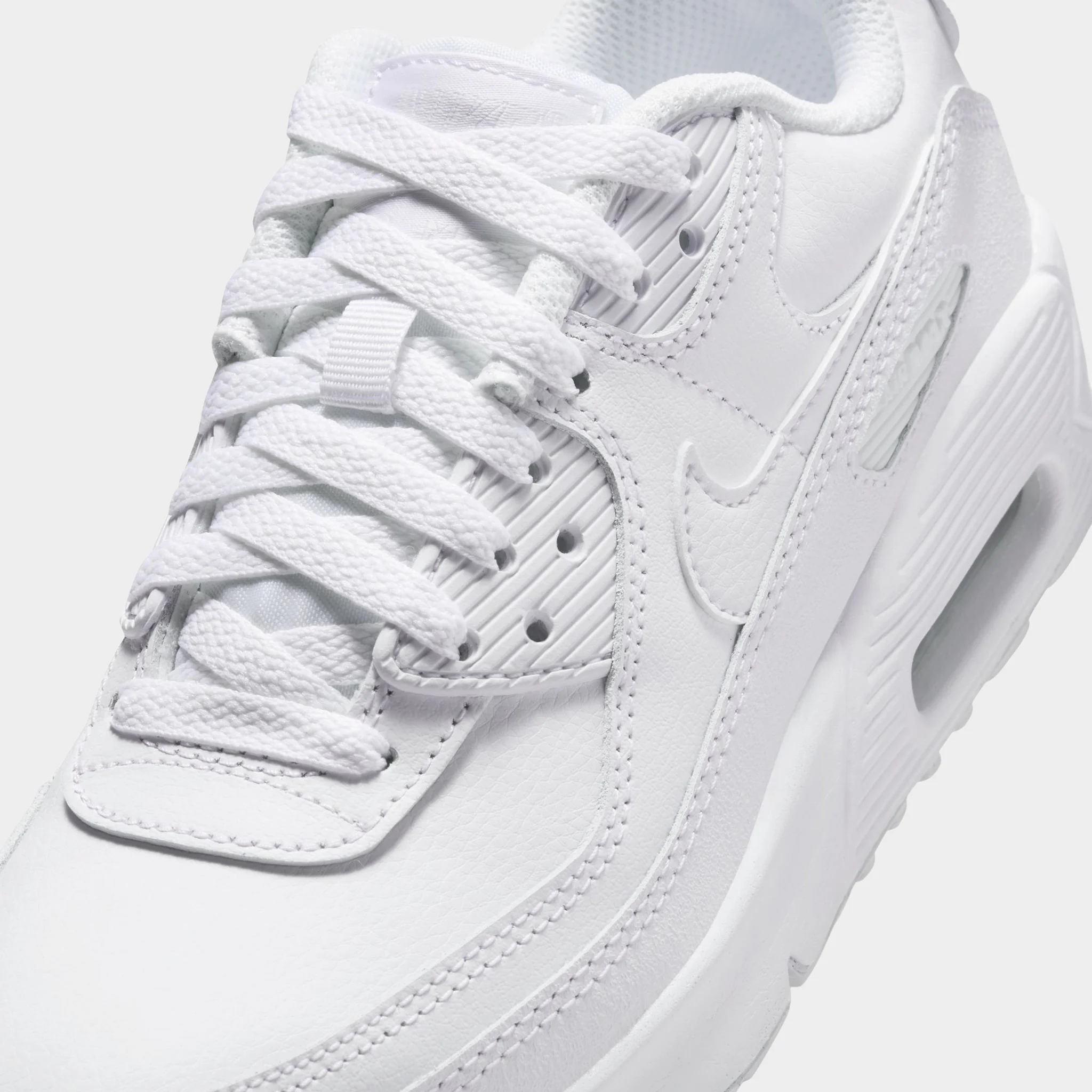 Nike Air Max 90 LTR GS White / White - Metallic Silver - Image 3