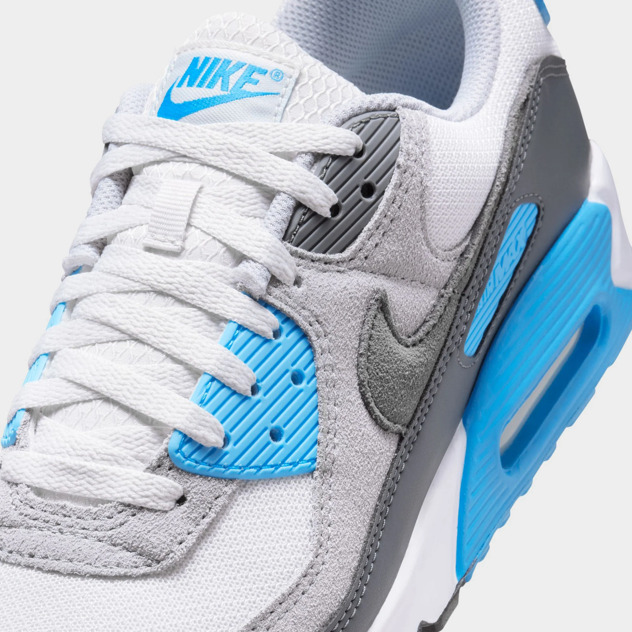 Nike Air Max 90 White / Blue / Grey - Image 3