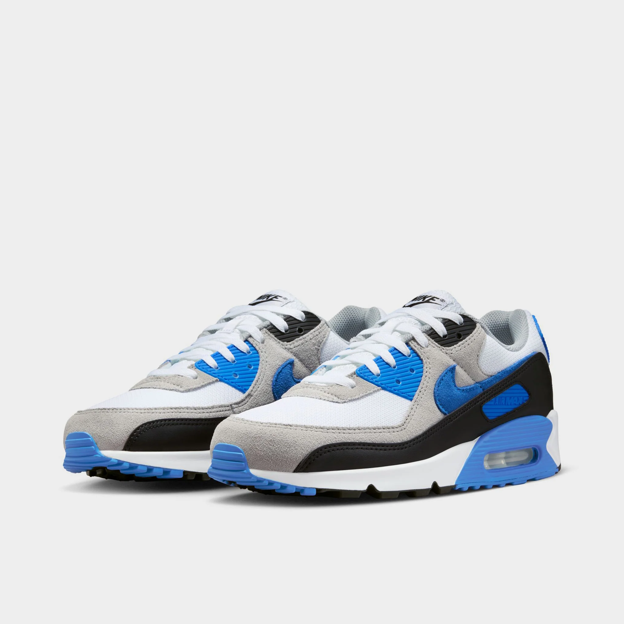 Nike Air Max 90 White / Blue Crystal - Lt Smoke - Image 2