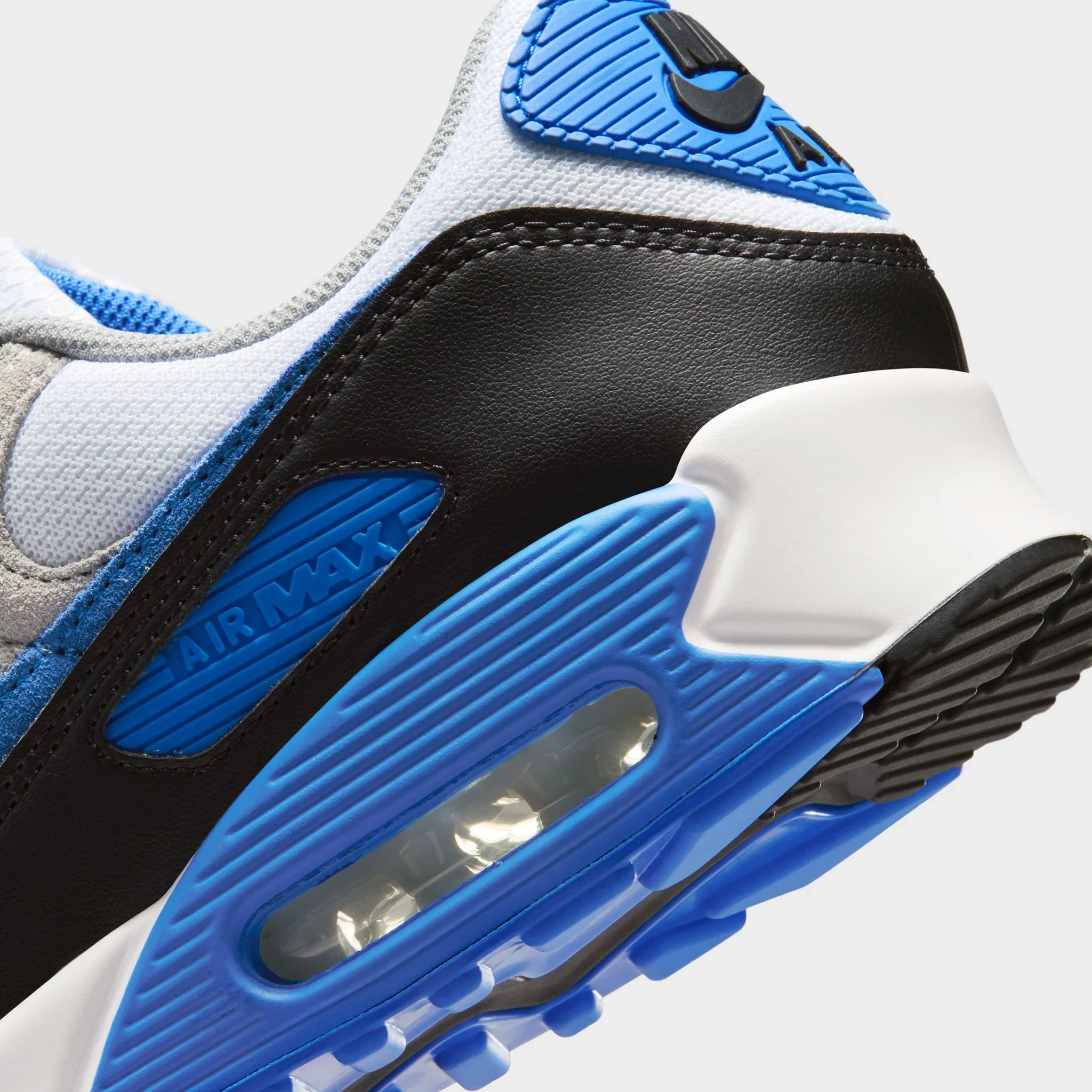 Nike Air Max 90 White / Blue Crystal - Lt Smoke - Image 3