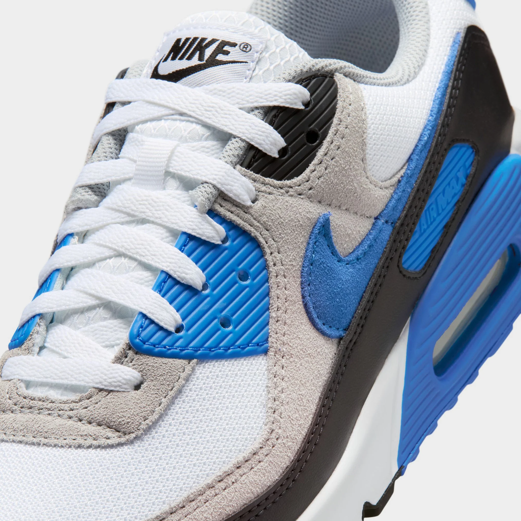 Nike Air Max 90 White / Blue Crystal - Lt Smoke - Image 4