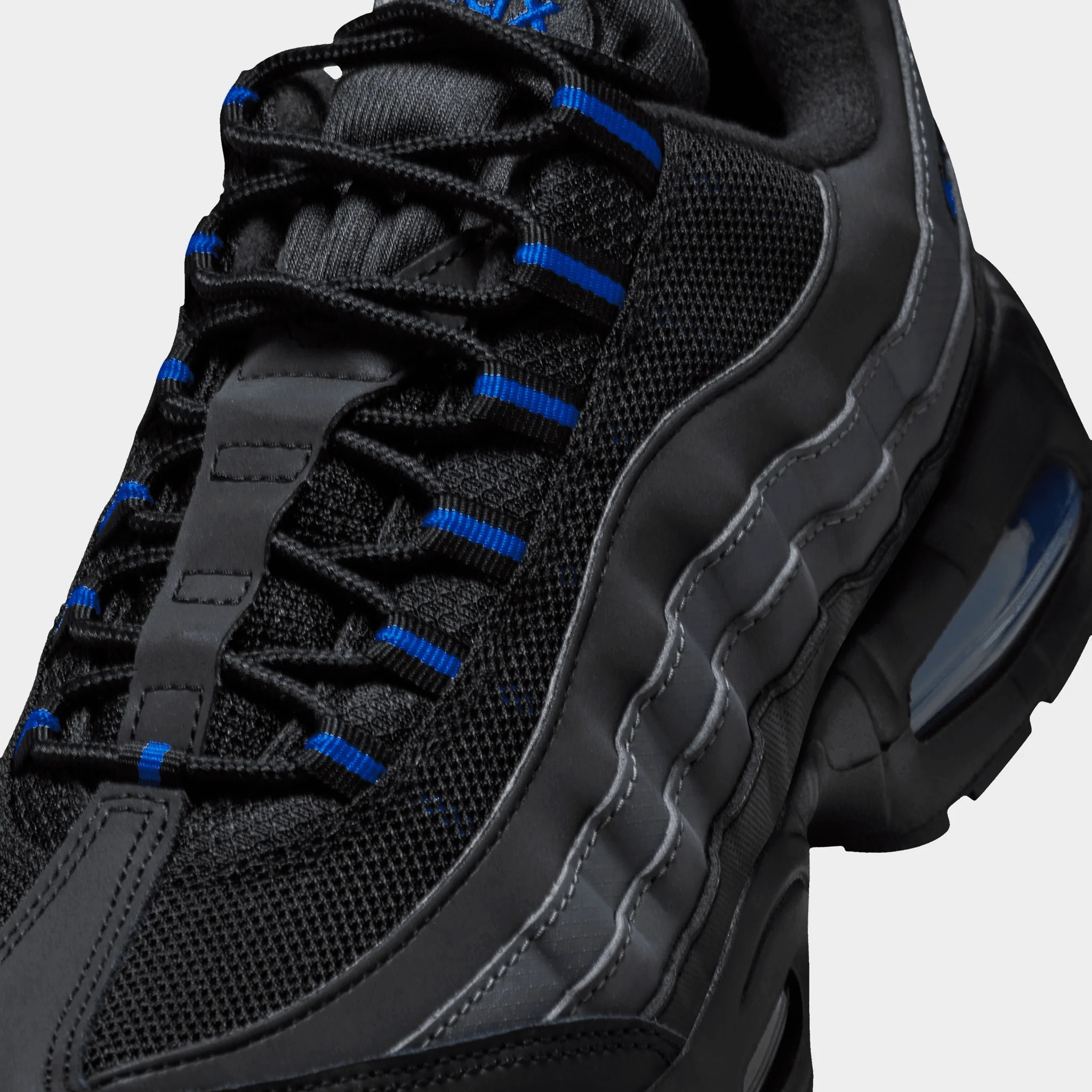 Nike Air Max 95 Big Bubble Black / Grey / Blue - Image 3