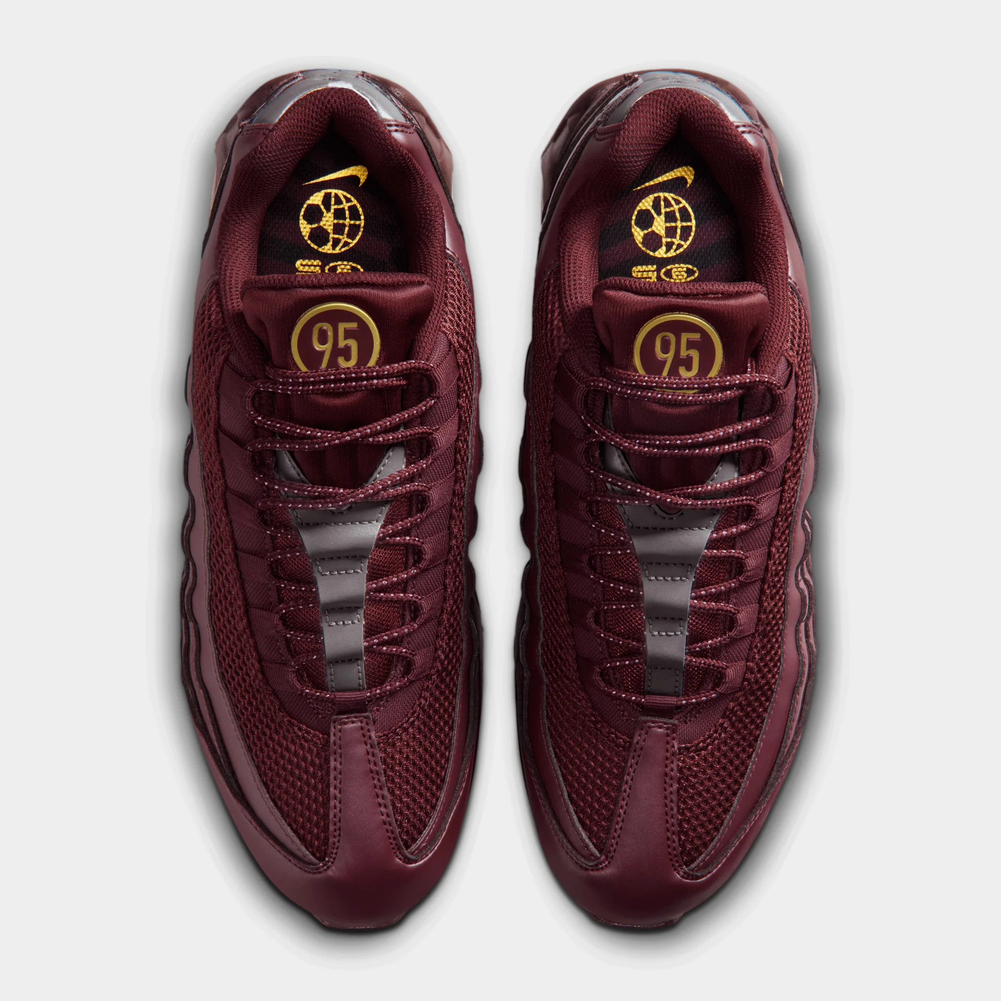 Nike Air Max 95 Big Bubble SE Burgundy / Gold - Image 5