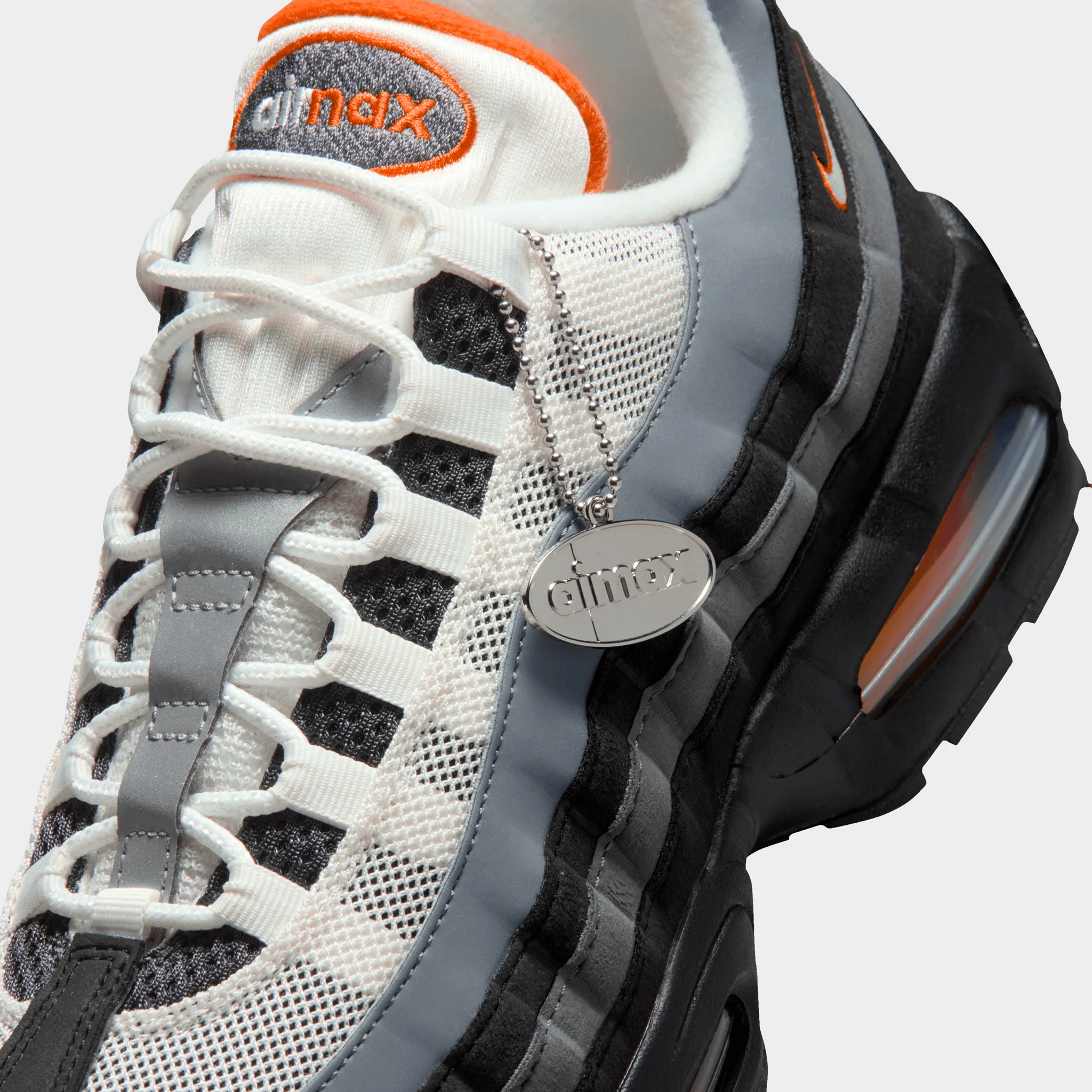Nike Air Max 95 Black / Grey / Orange - Image 3