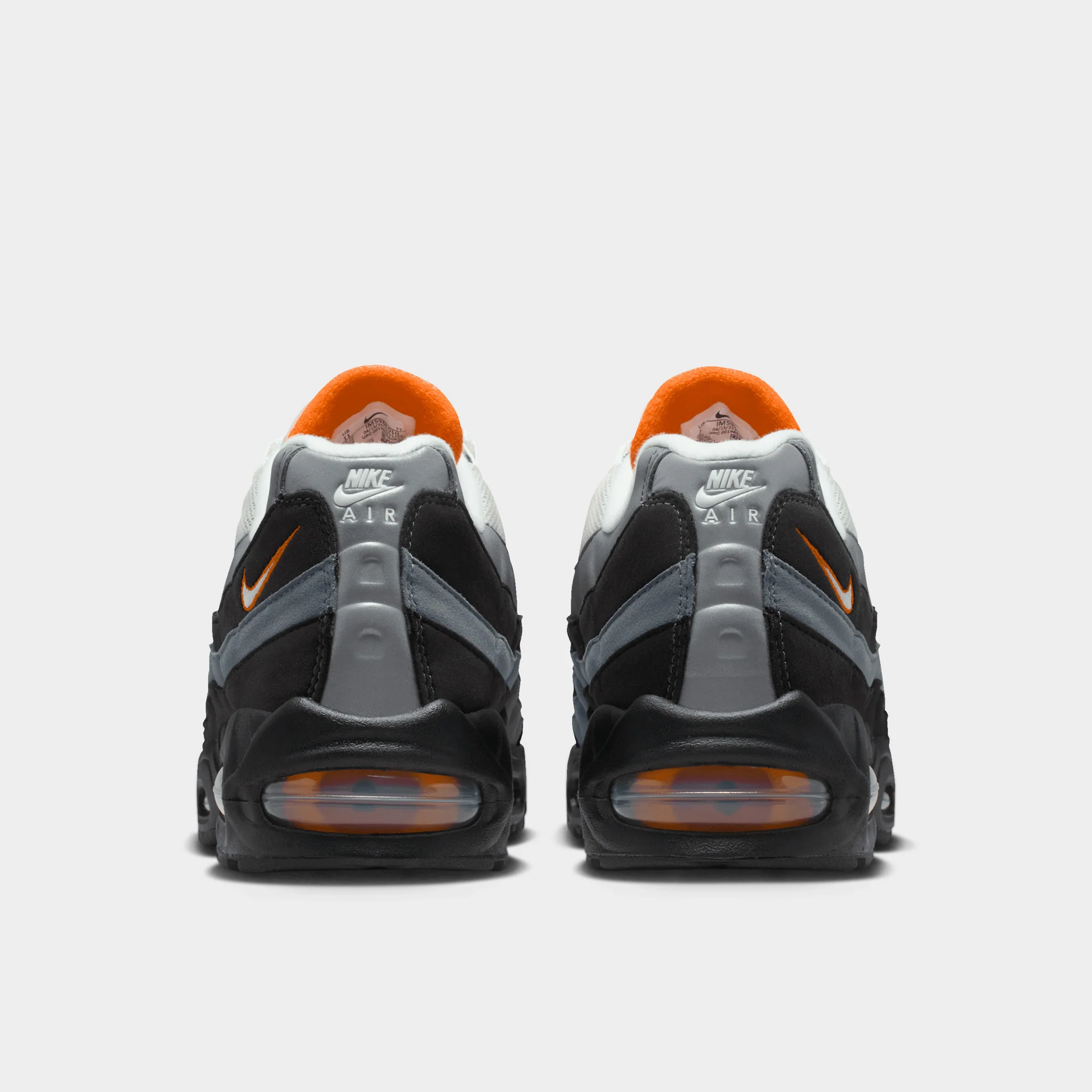 Nike Air Max 95 Black / Grey / Orange - Image 4