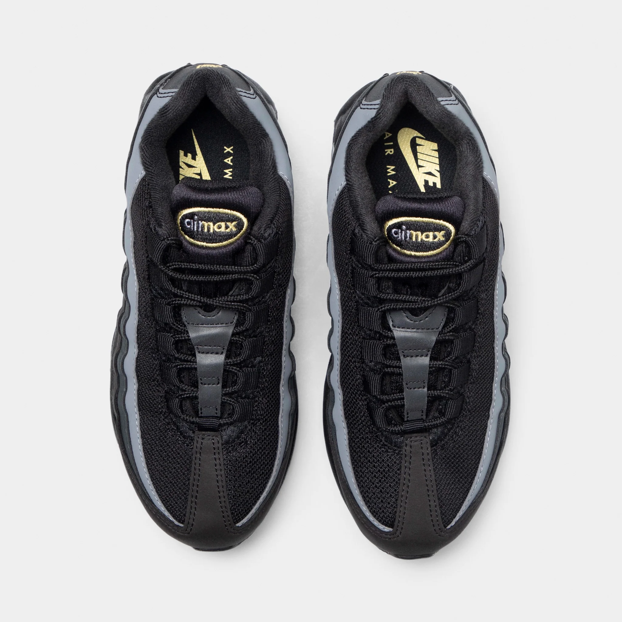 Nike Air Max 95 GS Black / Buff Gold - Anthrachite - Image 5