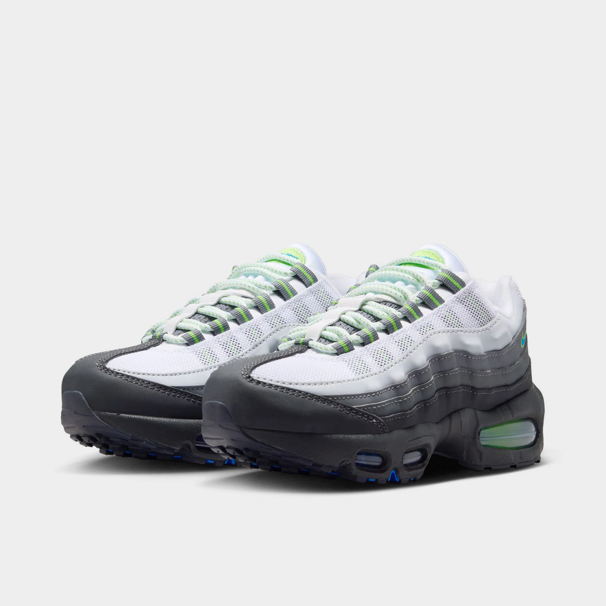 Nike Air Max 95 GS Black / Photo Blue - Action Green - Image 2