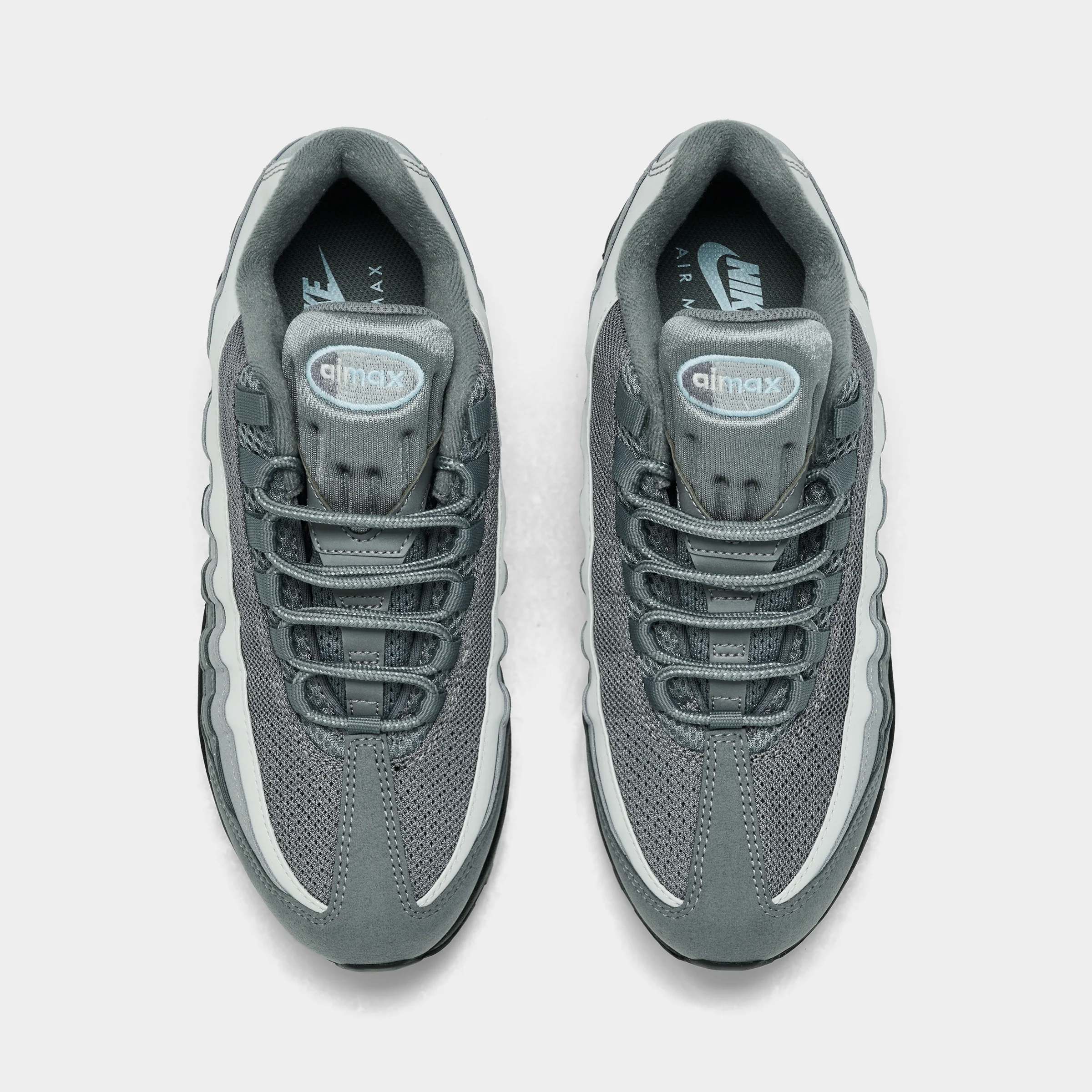 Nike Air Max 95 GS Cool Grey / Psychic Blue - Image 5