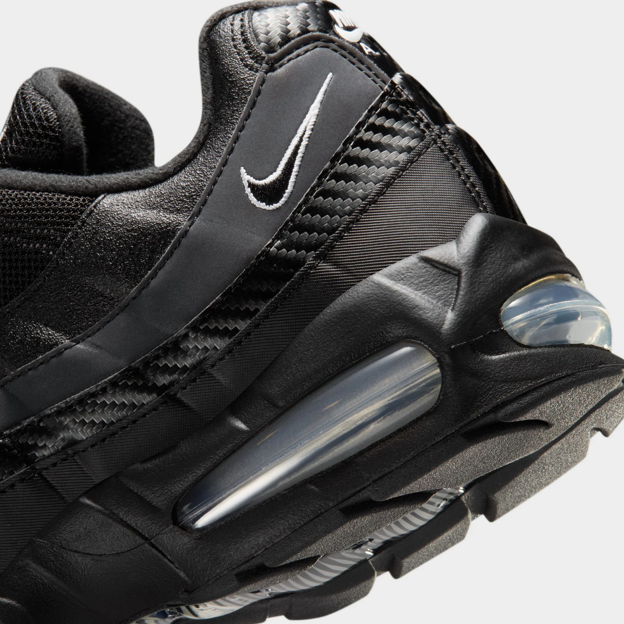 Nike Air Max 95 OG Black / White - Metallic Silver - Image 3