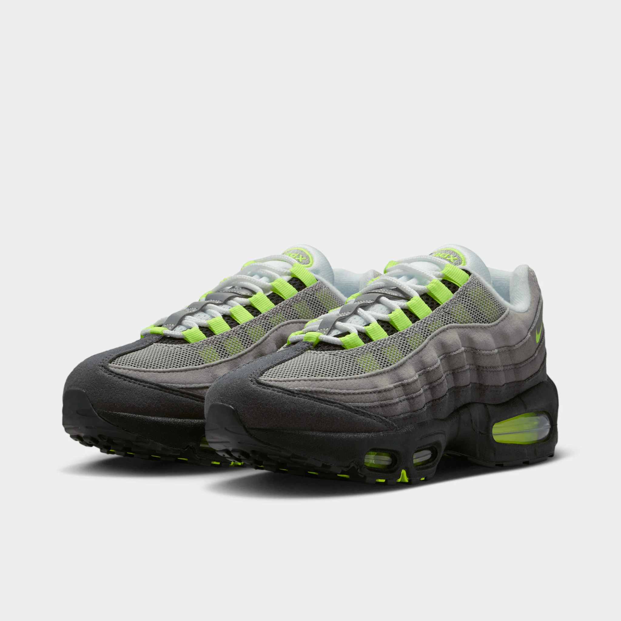 Nike Air Max 95 OG GS Black / Neon Yellow - Anthracite - Image 2