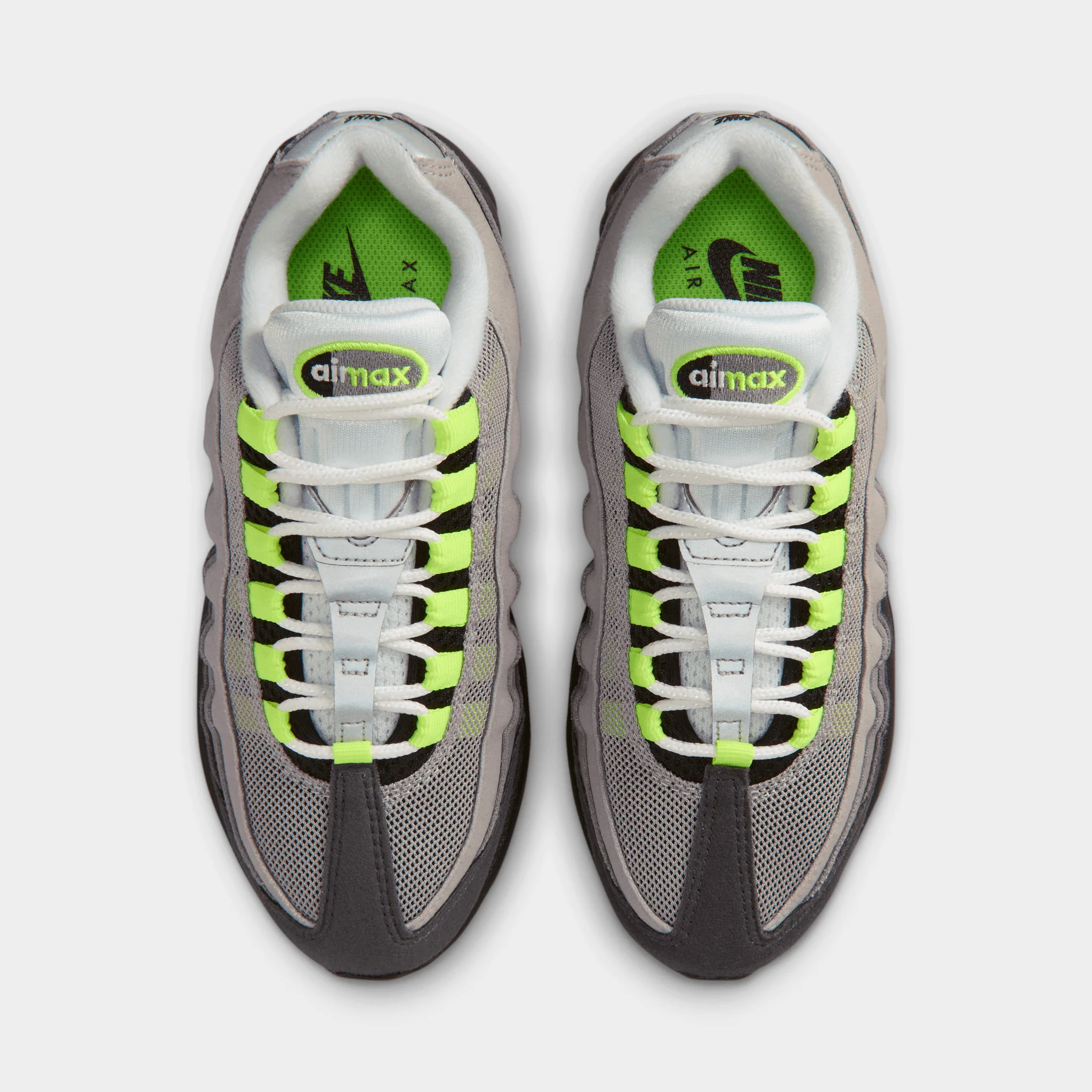 Nike Air Max 95 OG GS Black / Neon Yellow - Anthracite - Image 5