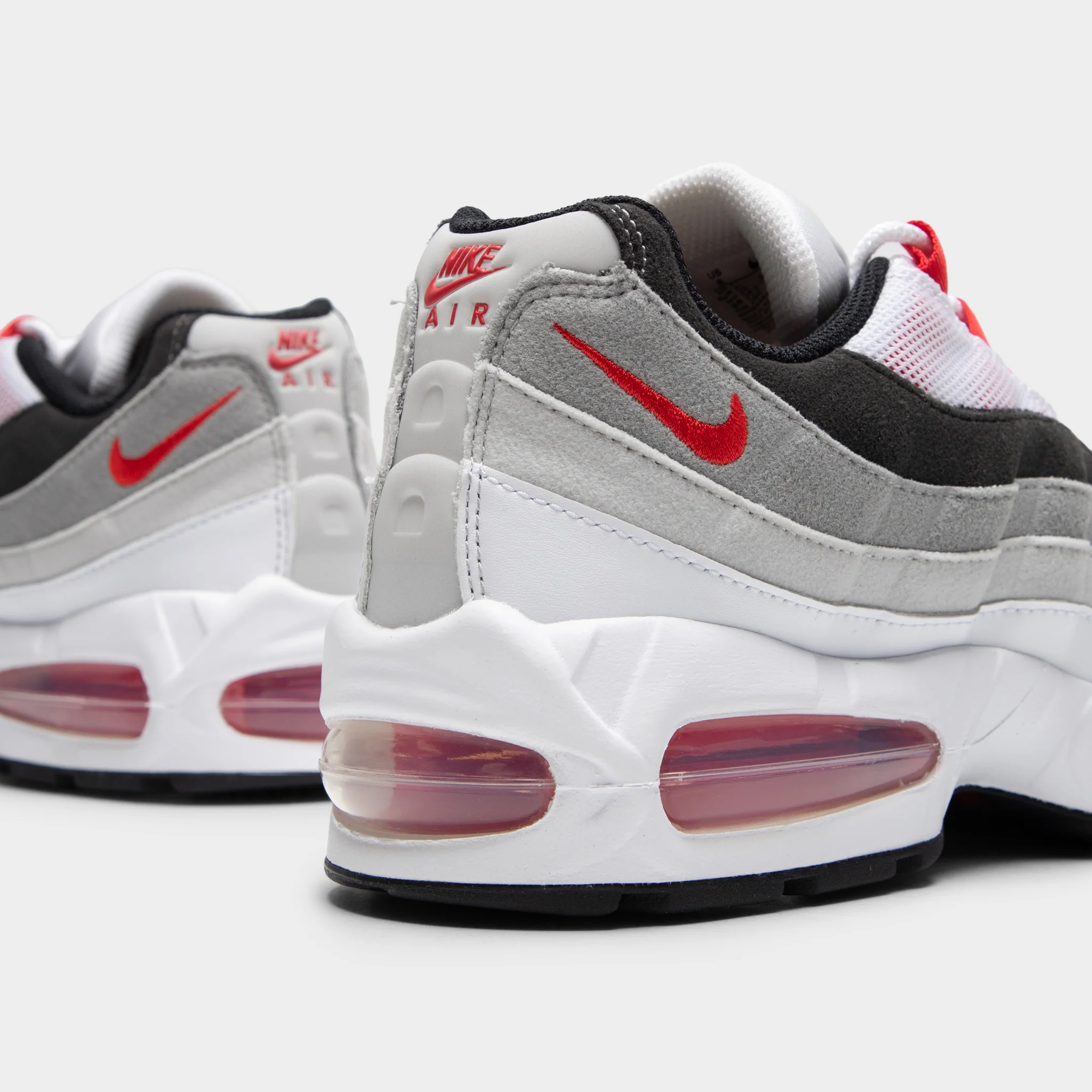 Nike Air Max 95 White / Comet Red - Neutral Grey - Image 3
