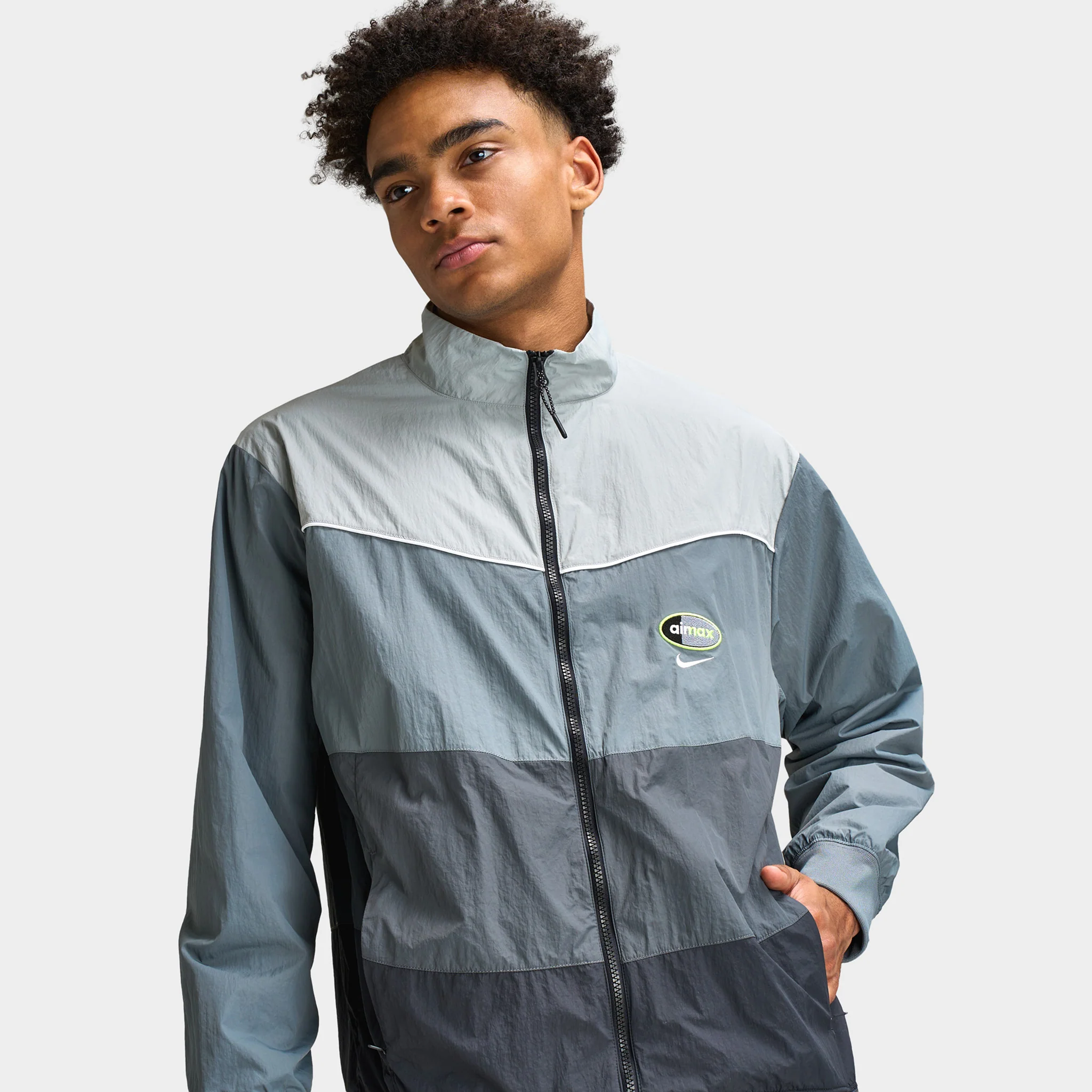 Nike Air Max 95 Woven Jacket / Grey - Image 4