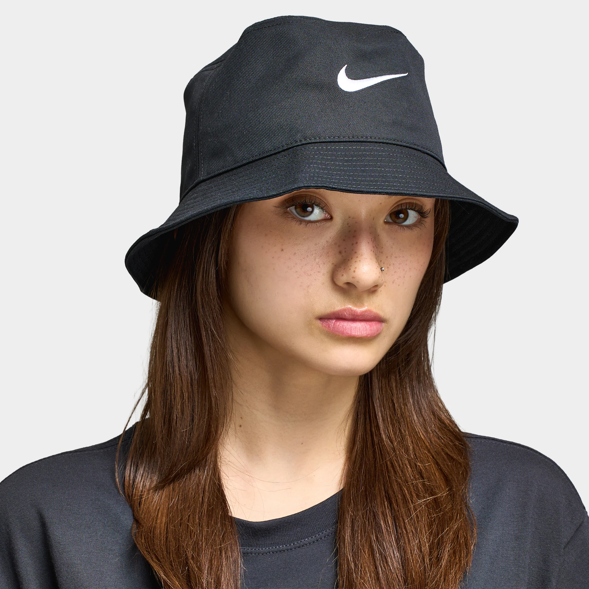 Nike Apex Swoosh Bucket Hat Black / White - Image 3