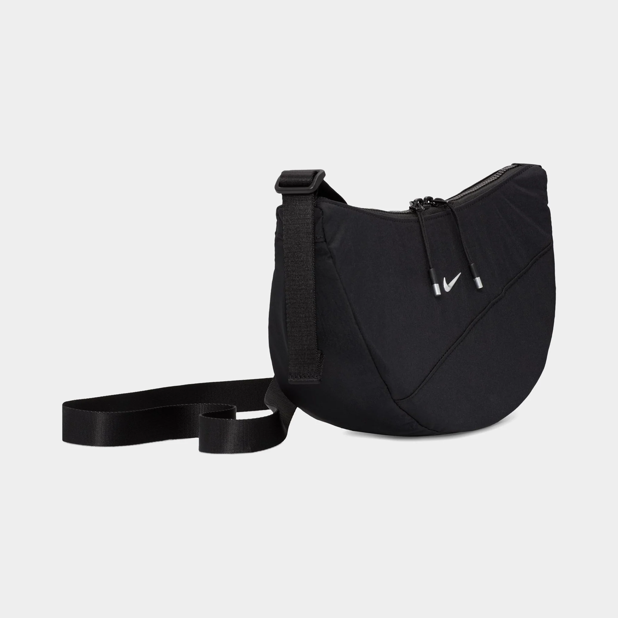 Nike Aura Crescent Crossbody Bag Black / Matte Silver - Image 3