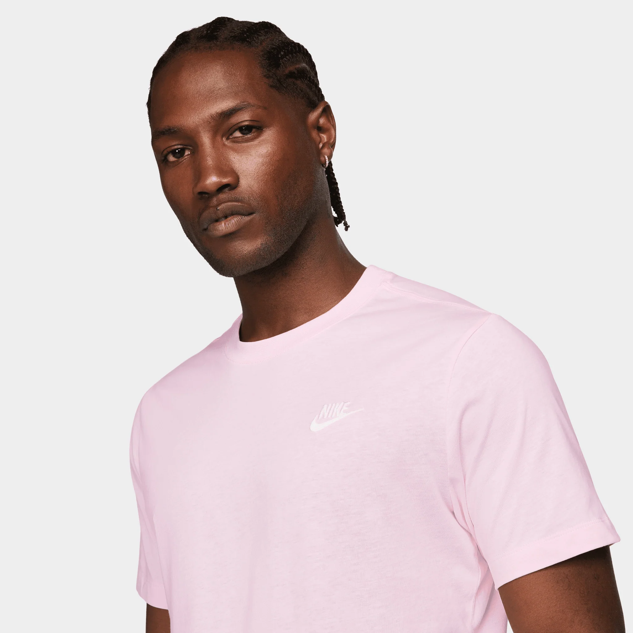 Nike Basic Club Tee Pink Foam / White - Image 3