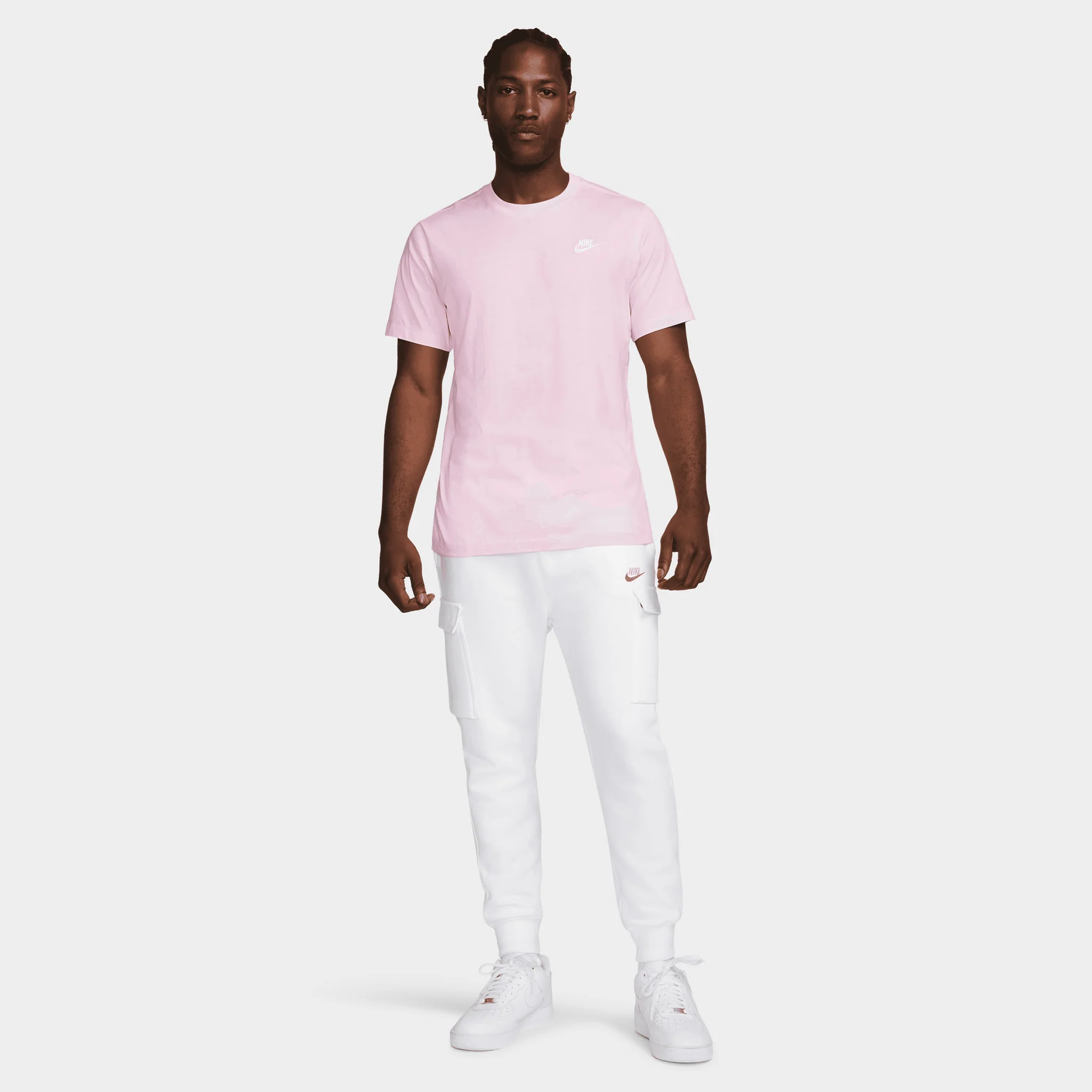 Nike Basic Club Tee Pink Foam / White - Image 4
