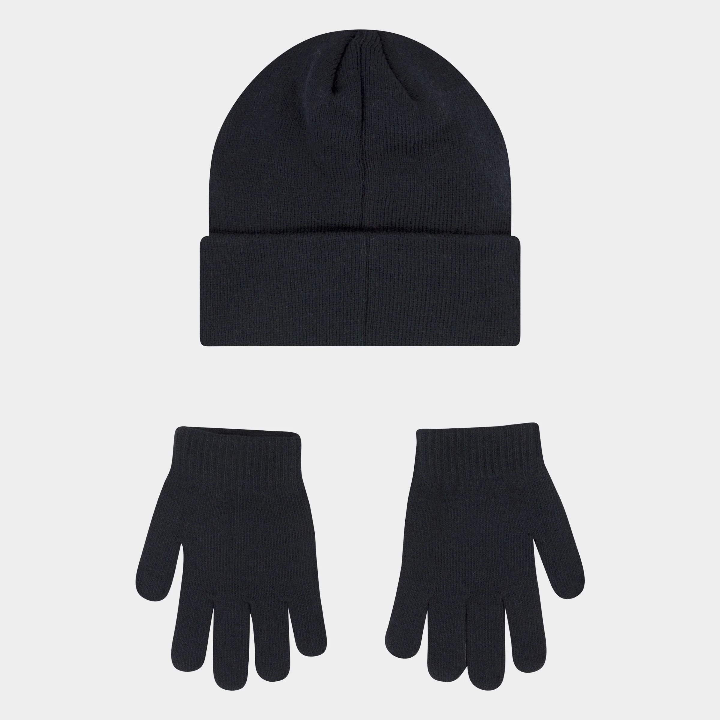 Nike Big Kids Club Beanie and Gloves Set / Black - Image 2