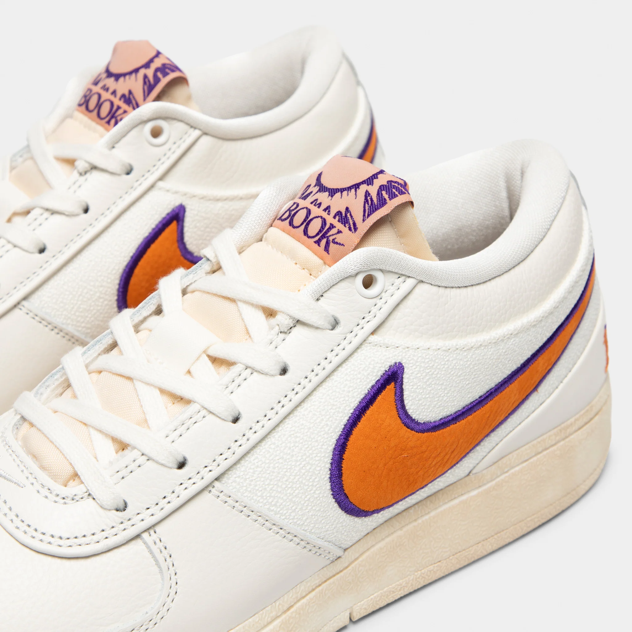 Nike Book 1 Sail / Clay Orange - Court Purple - Image 4