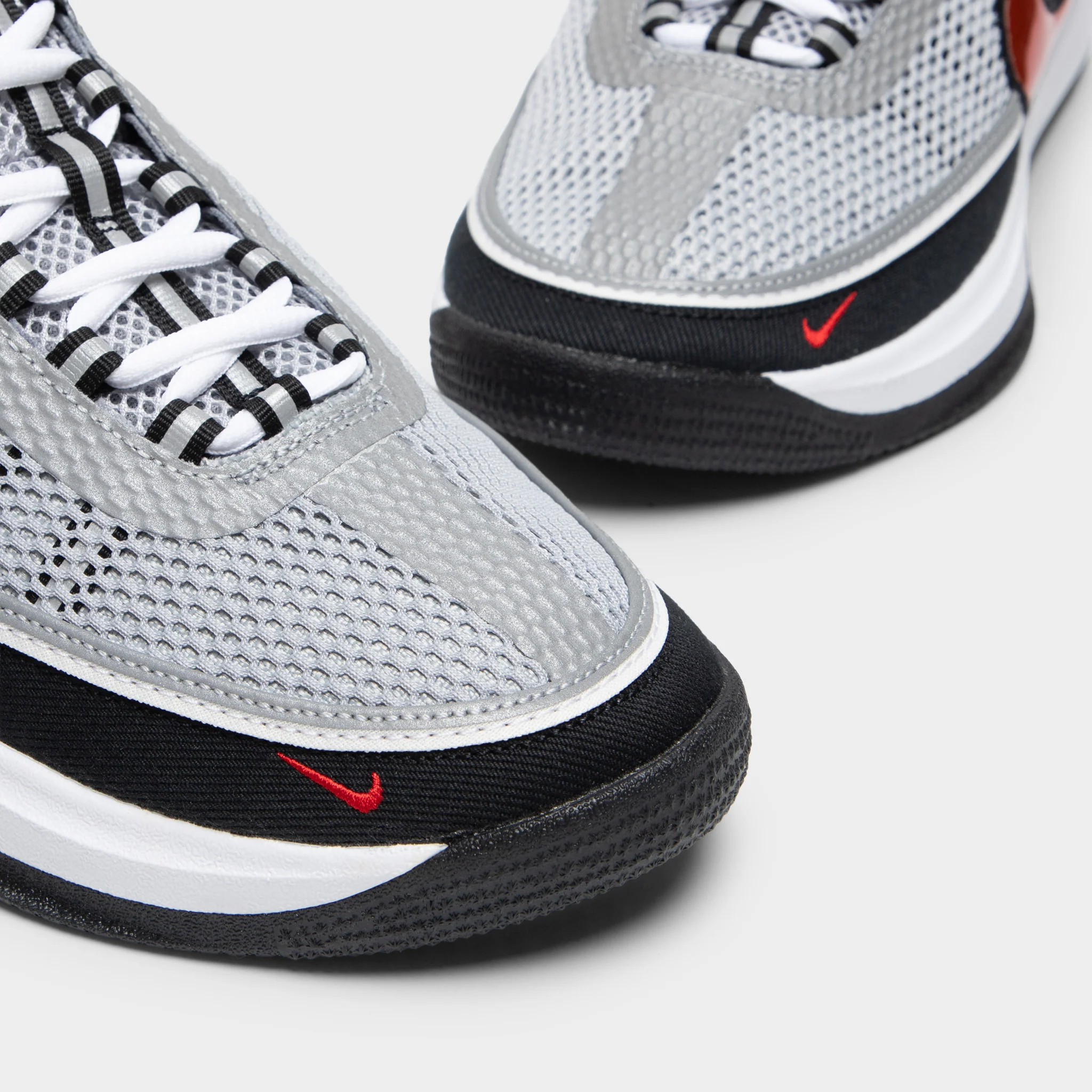 Nike Book 2 SP Metallic Silver / Sport Red - Black - Image 3