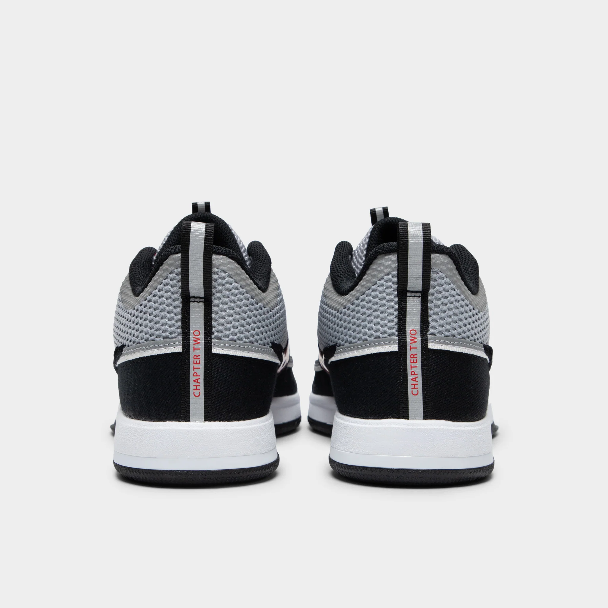 Nike Book 2 SP Metallic Silver / Sport Red - Black - Image 4