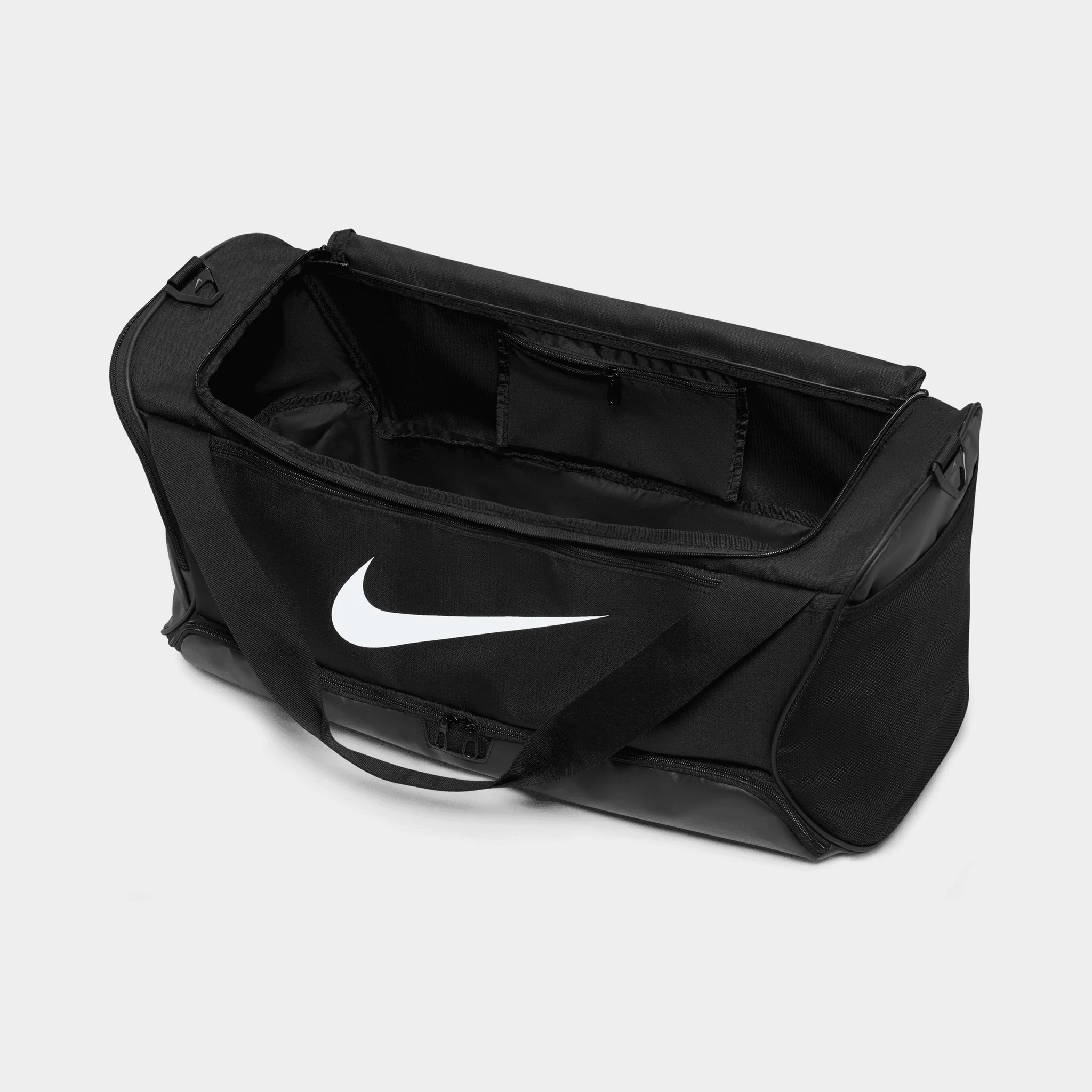 Nike Brasilia 9.5 Training Duffel Bag (Medium, 60L) Black / Black - White - Image 10