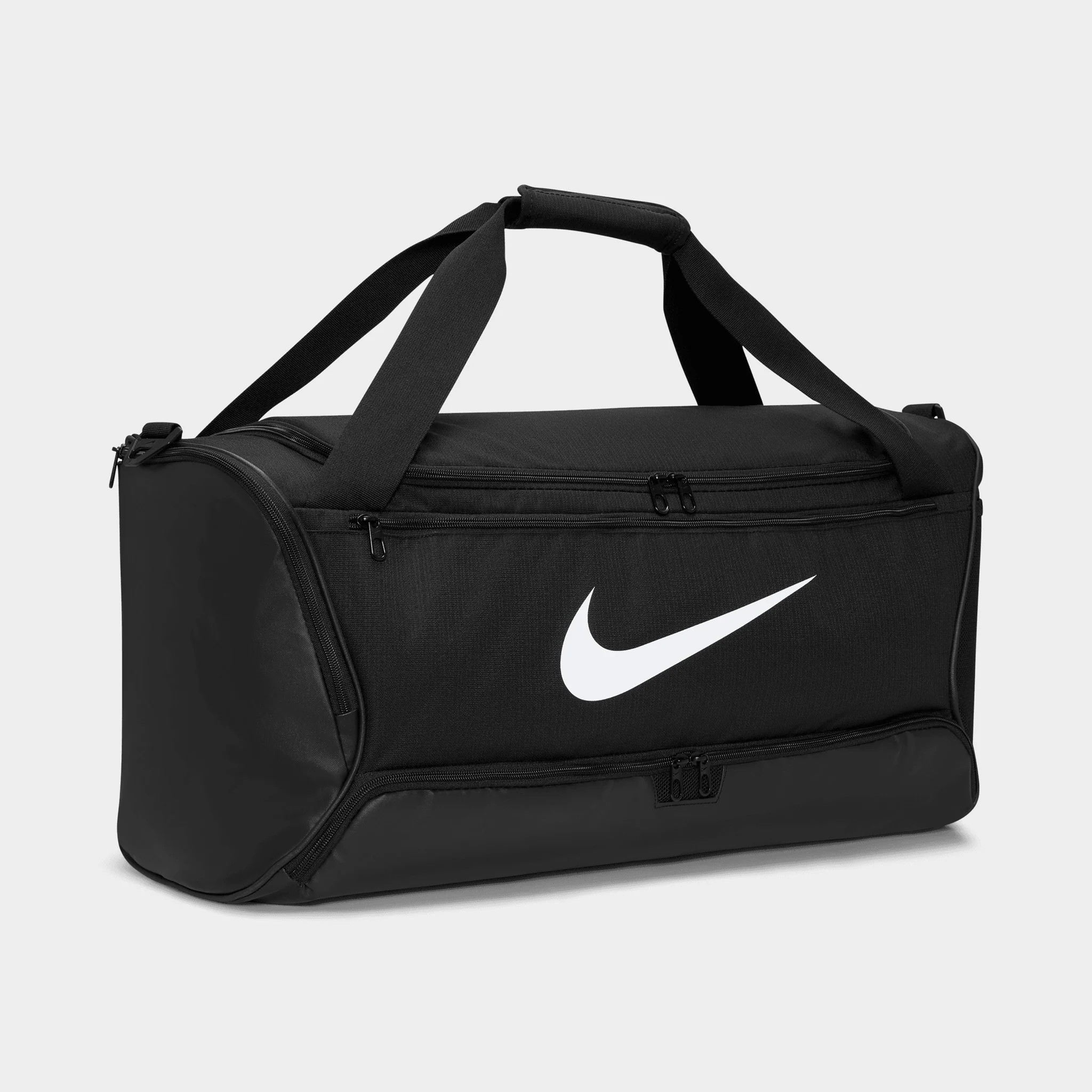 Nike Brasilia 9.5 Training Duffel Bag (Medium, 60L) Black / Black - White - Image 11