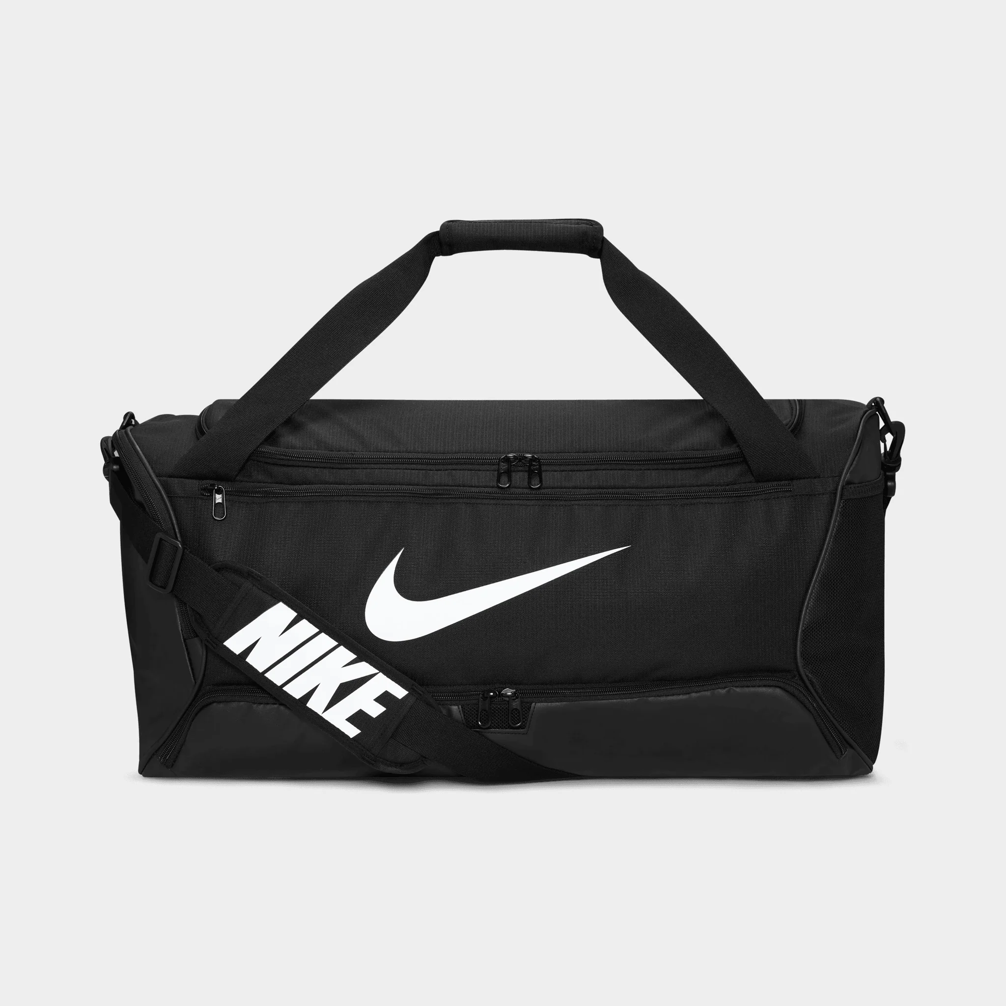 Nike Brasilia 9.5 Training Duffel Bag (Medium, 60L) Black / Black - White - Image 3