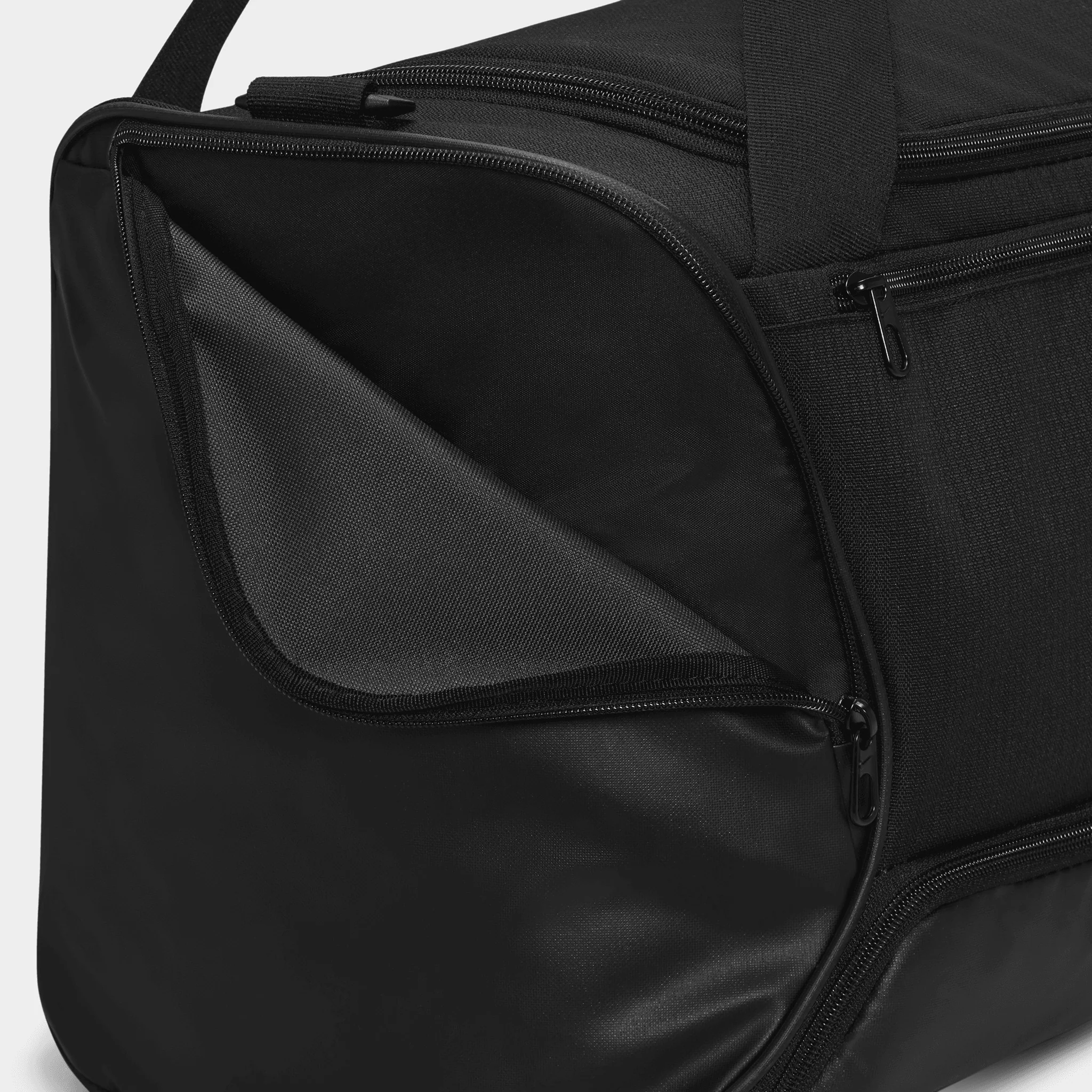 Nike Brasilia 9.5 Training Duffel Bag (Medium, 60L) Black / Black - White - Image 8