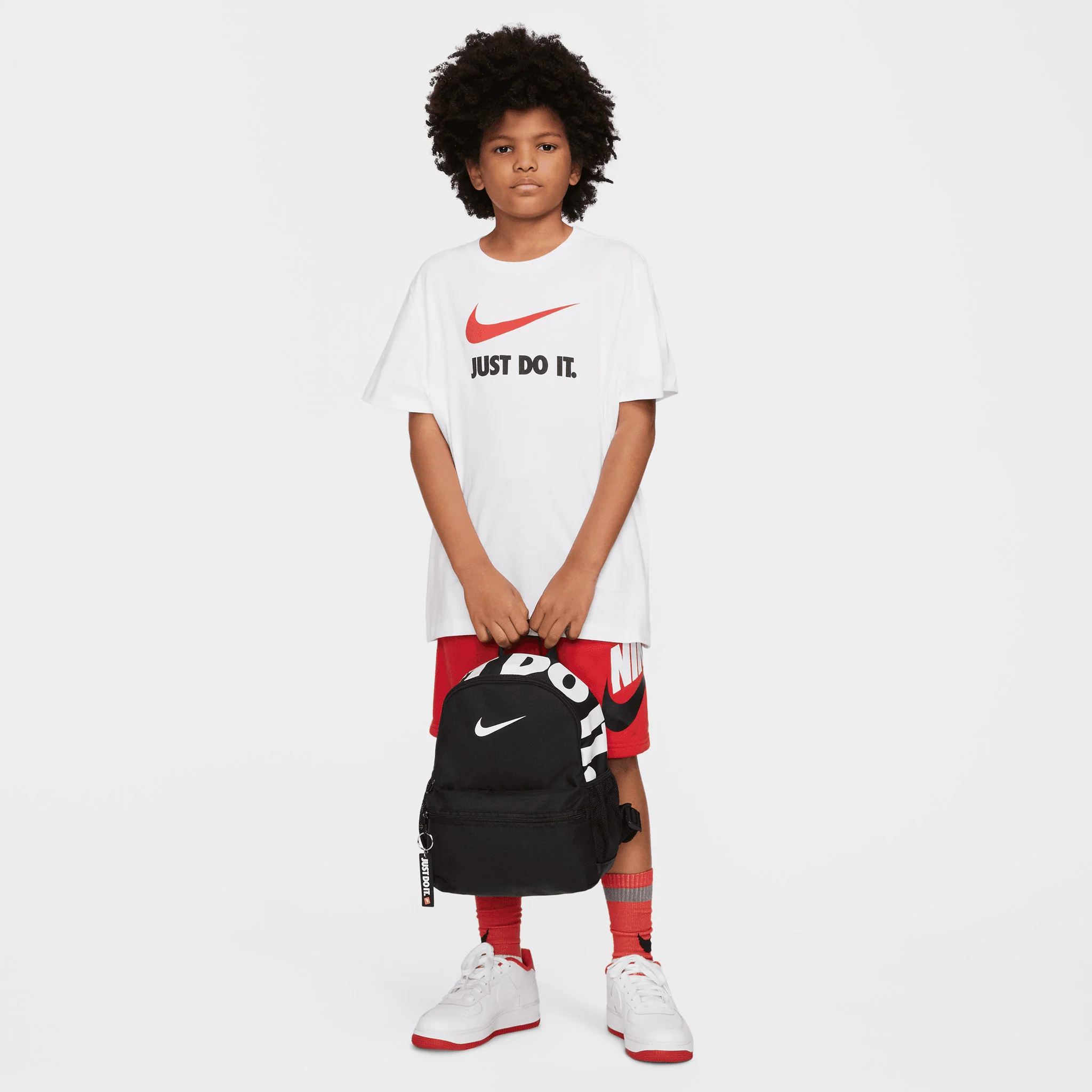 Nike Children's Brasilia JDI Mini Backpack Black / Black - White - Image 6