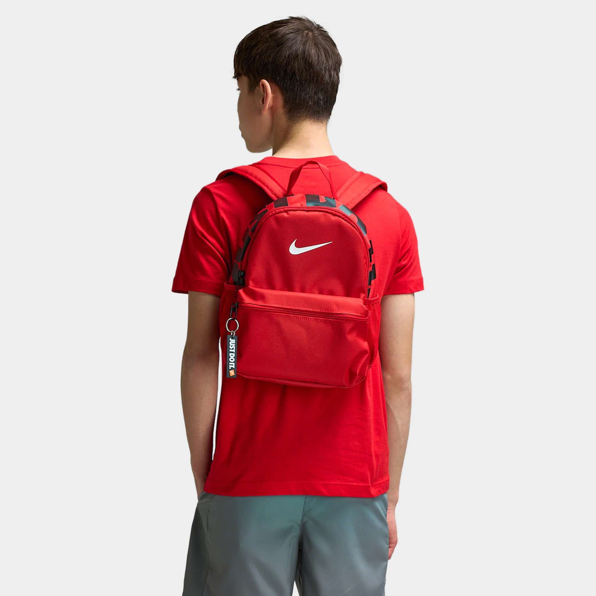 Nike Children's Brasilia JDI Mini Backpack / Red - Image 2
