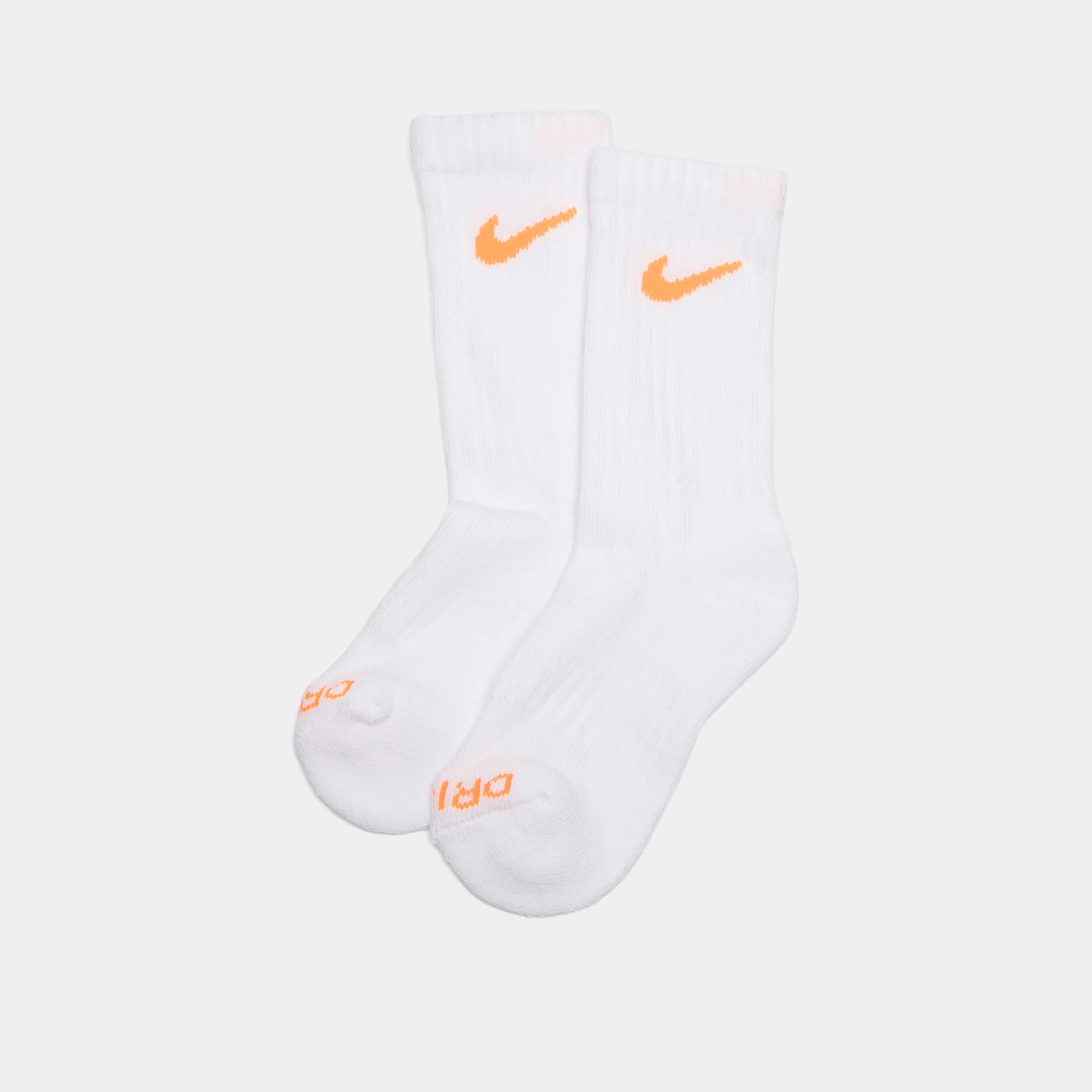 Nike Children's Performance Crew Socks (6 PK) White / Multi - Image 4