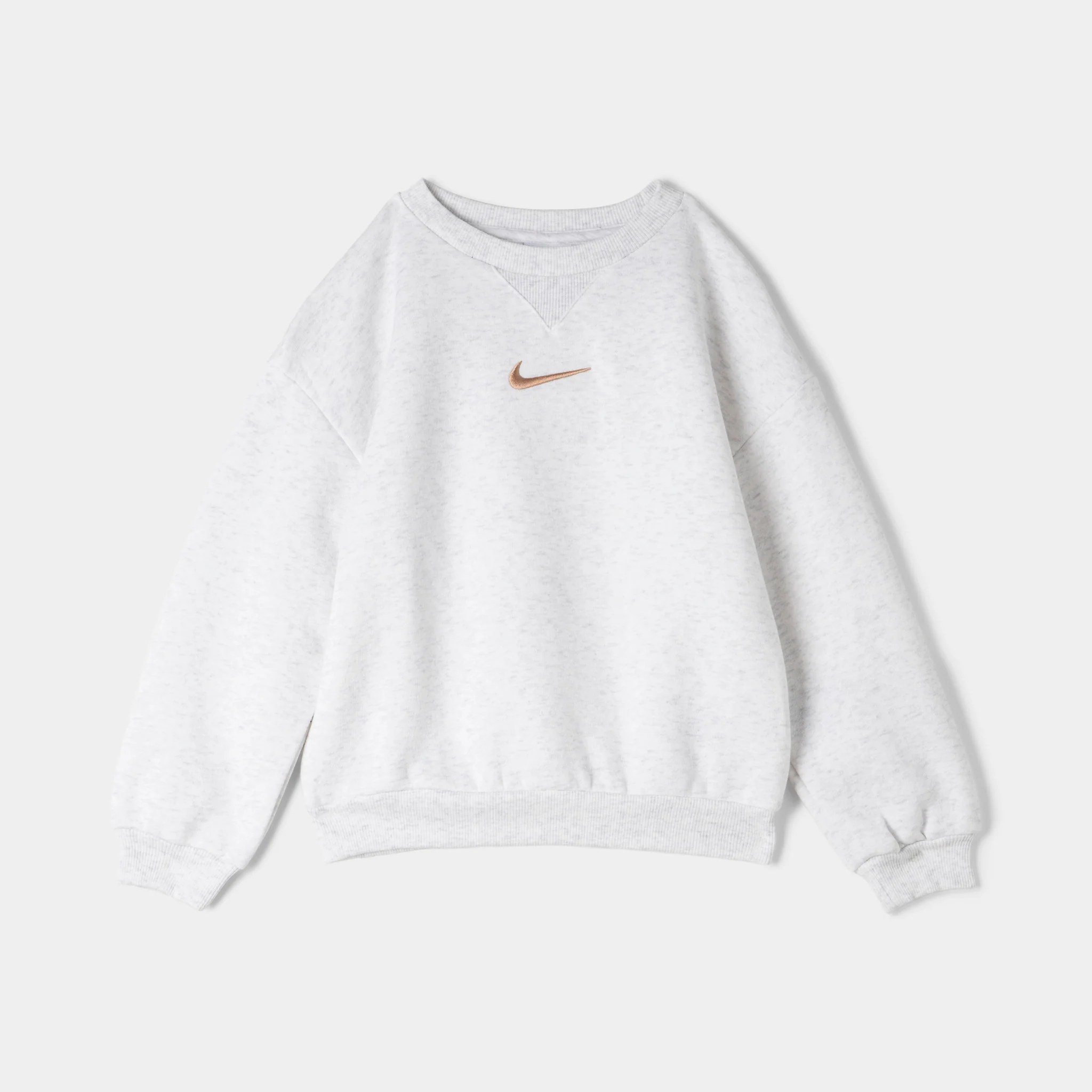 Nike Children's Essential Fleece Crew Set / Birch Heather - Image 2