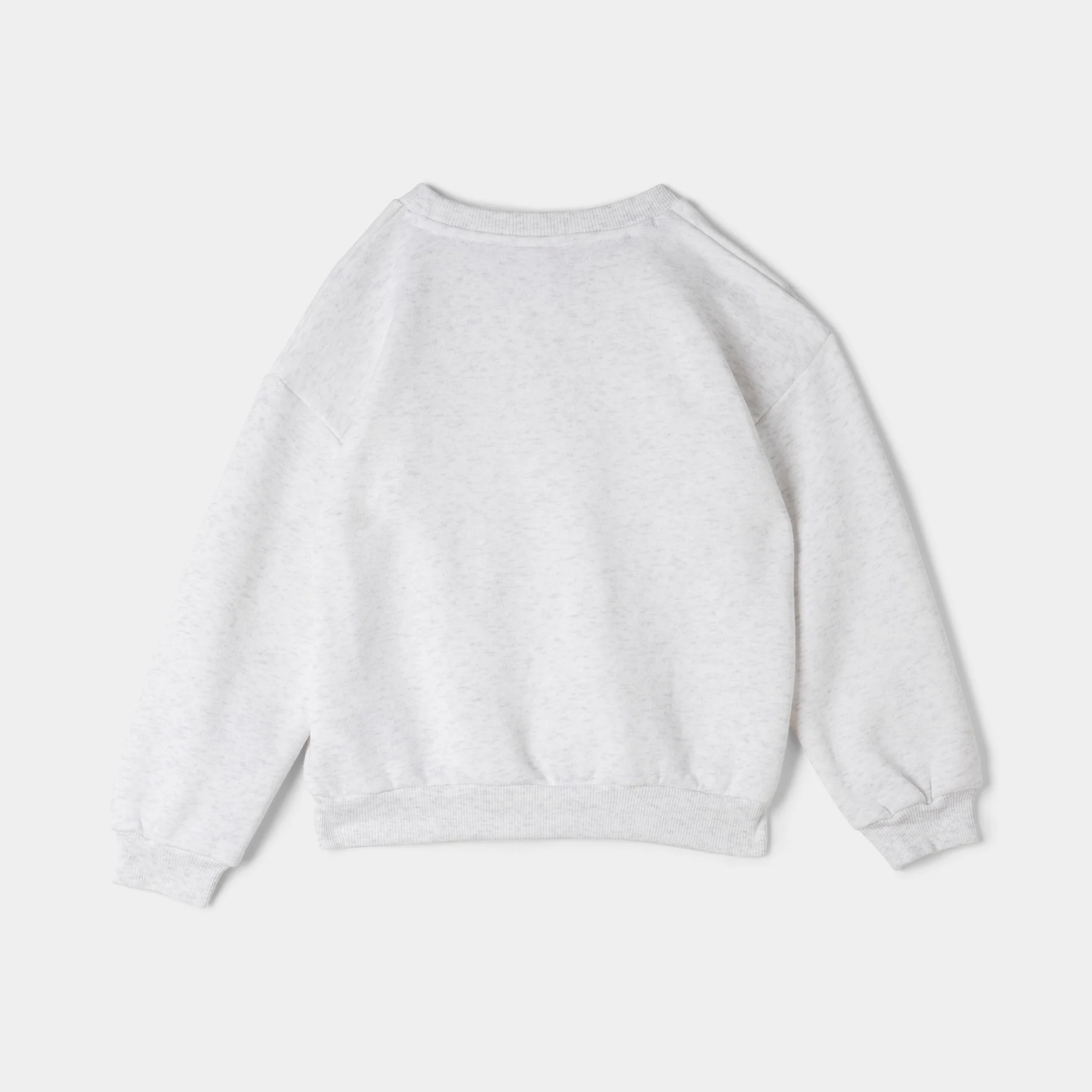 Nike Children's Essential Fleece Crew Set / Birch Heather - Image 3