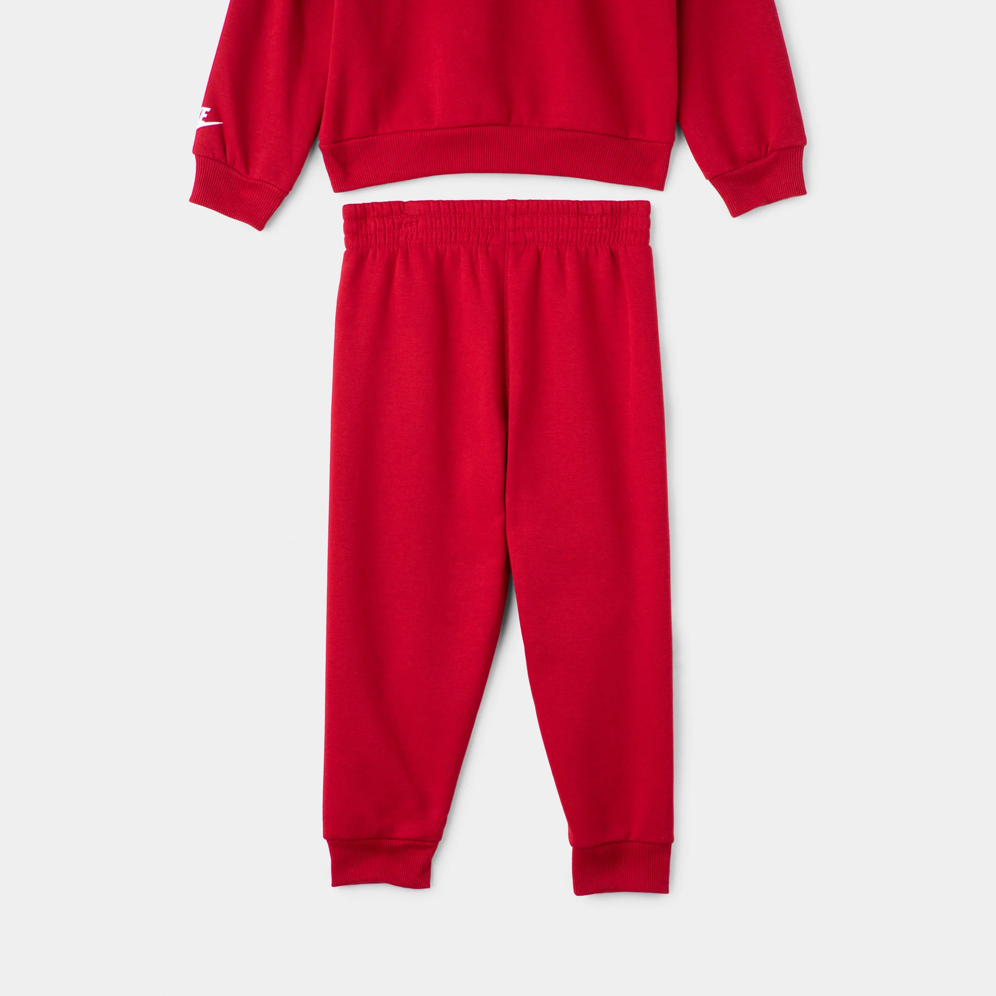 Nike Children's Fleece Crew Jogger Set / Gym Red - Image 4