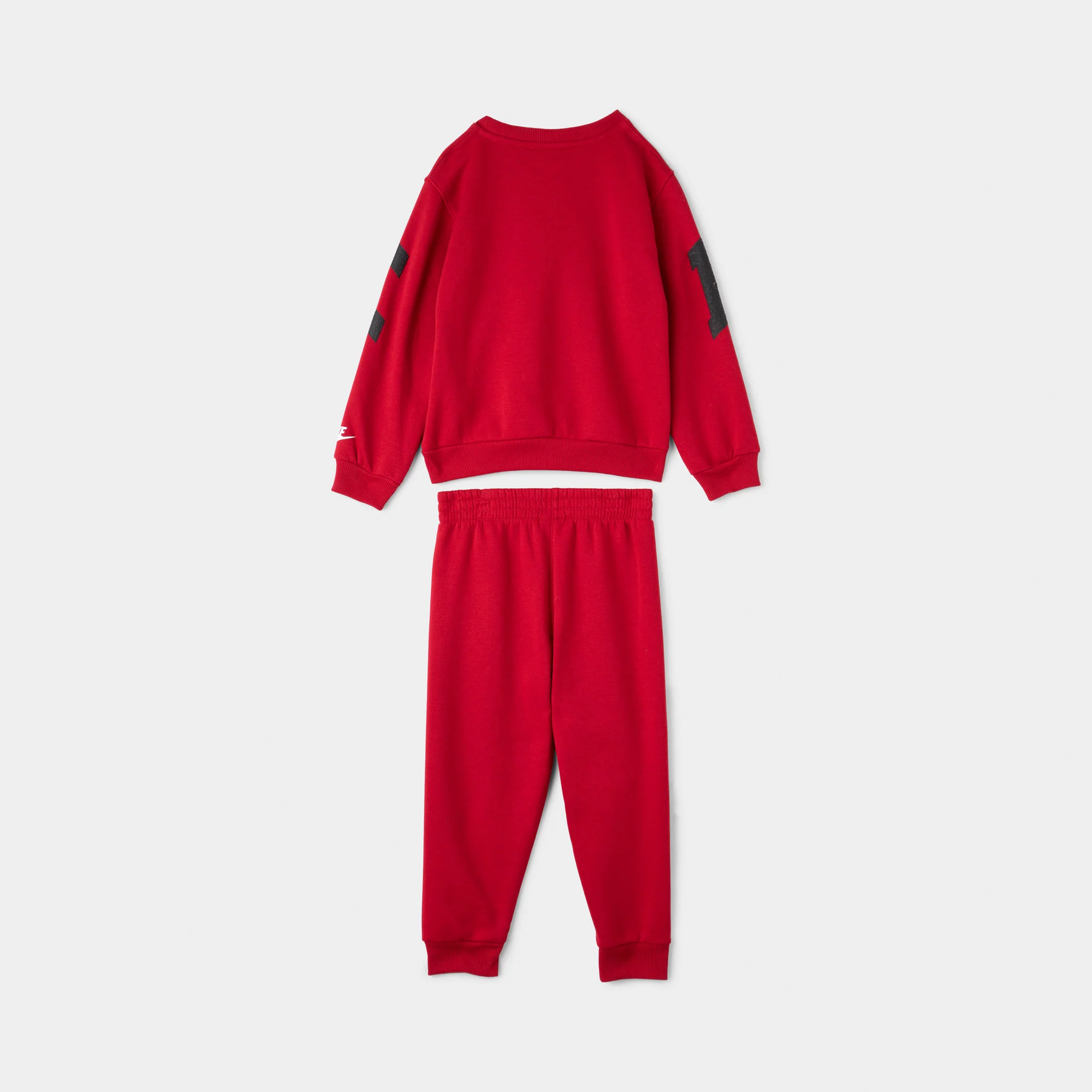 Nike Children's Fleece Crew Jogger Set / Gym Red - Image 9
