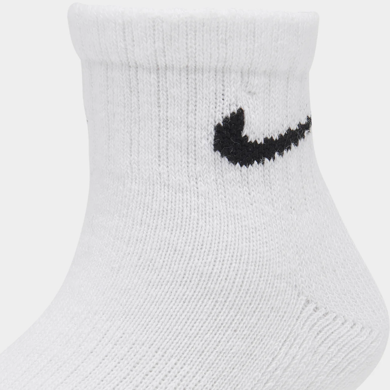 Nike Children's Performance Ankle Socks (6 PK) / White - Image 3