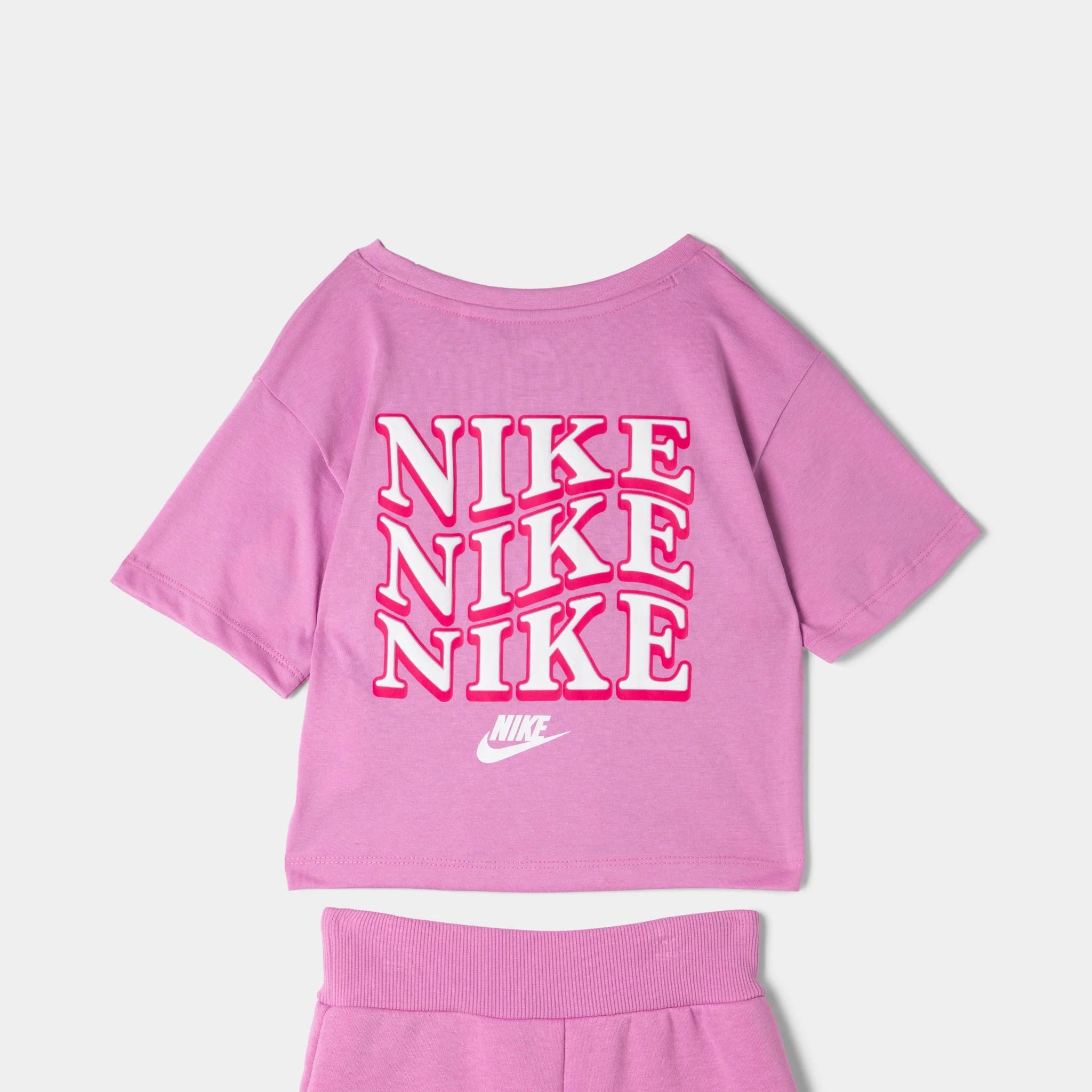 Nike Children's Tee & Short Set / Light Magenta - Image 4